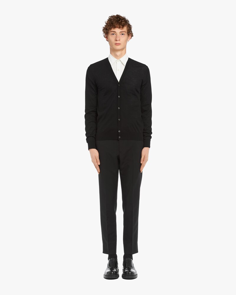 prada wool cardigan