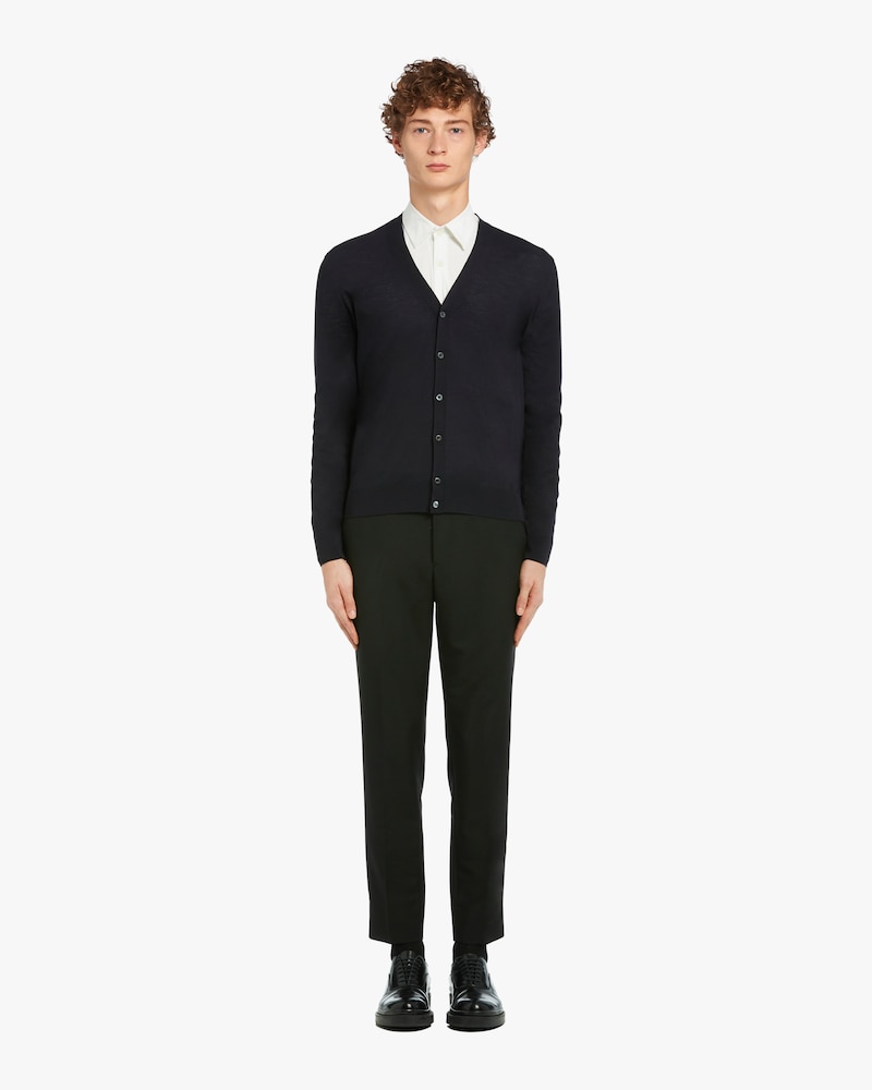 prada wool cardigan