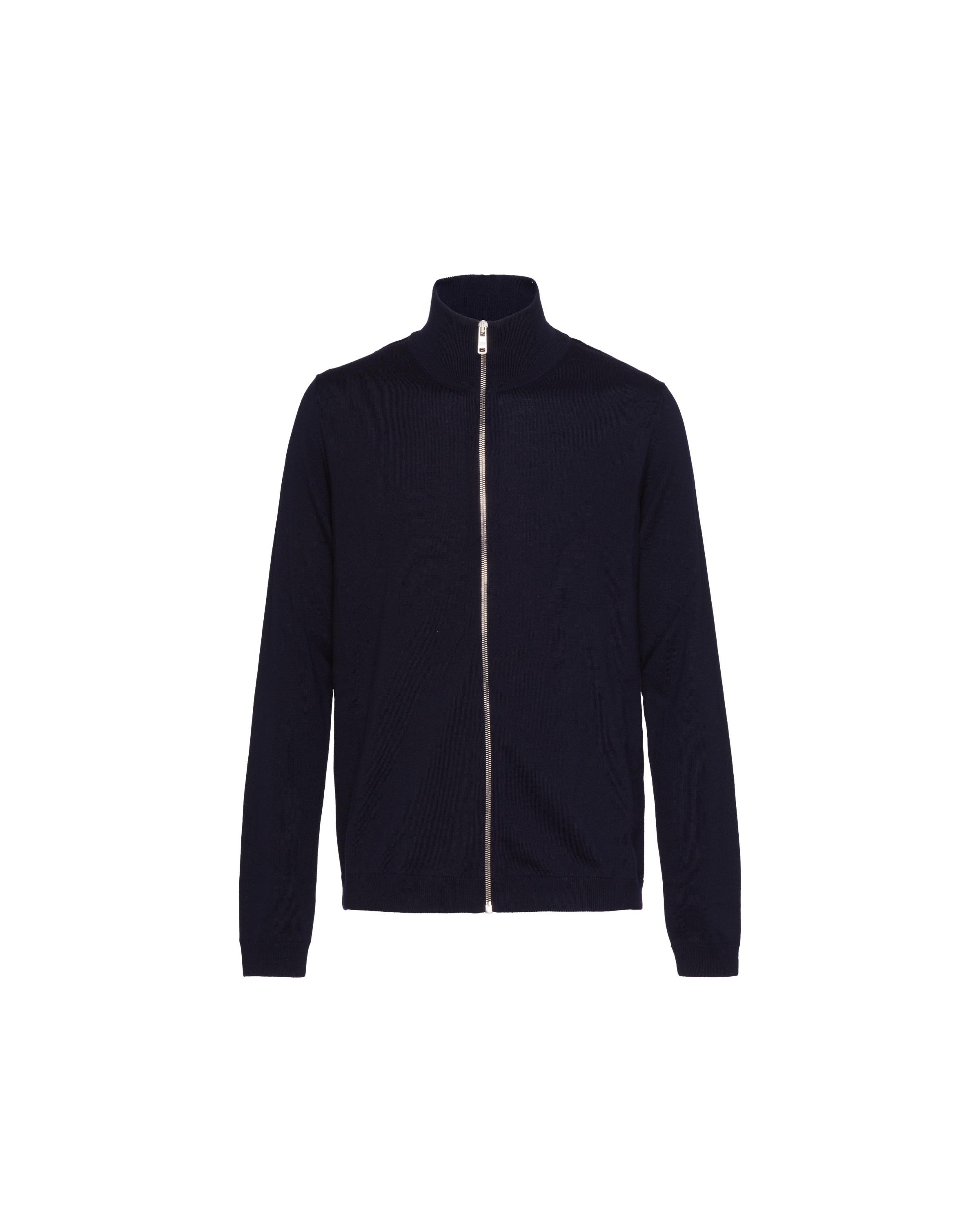 Prada Cardigan In Lana, Uomo, Blu, Taglia 44
