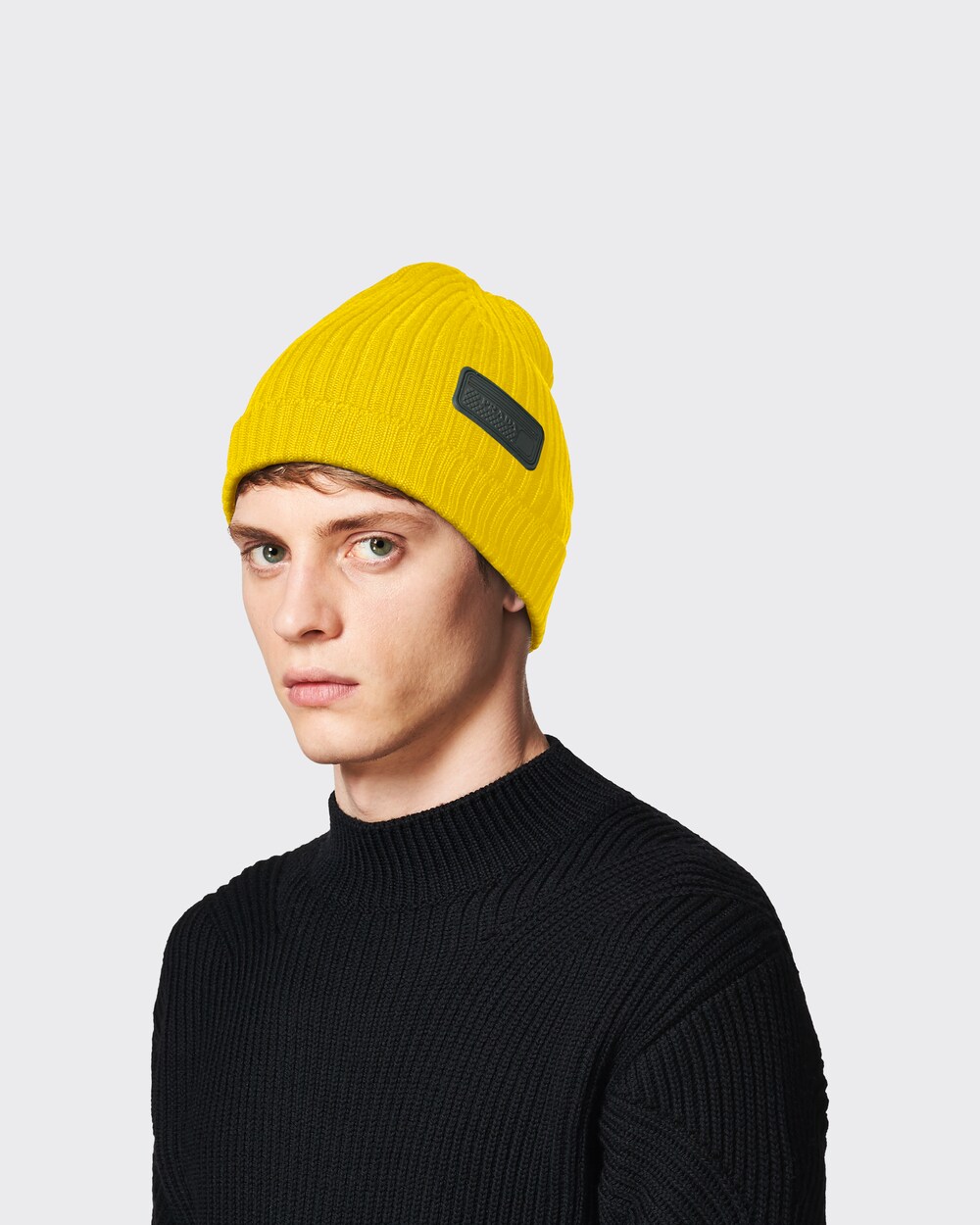 Sunny Yellow Wool beanie | Prada