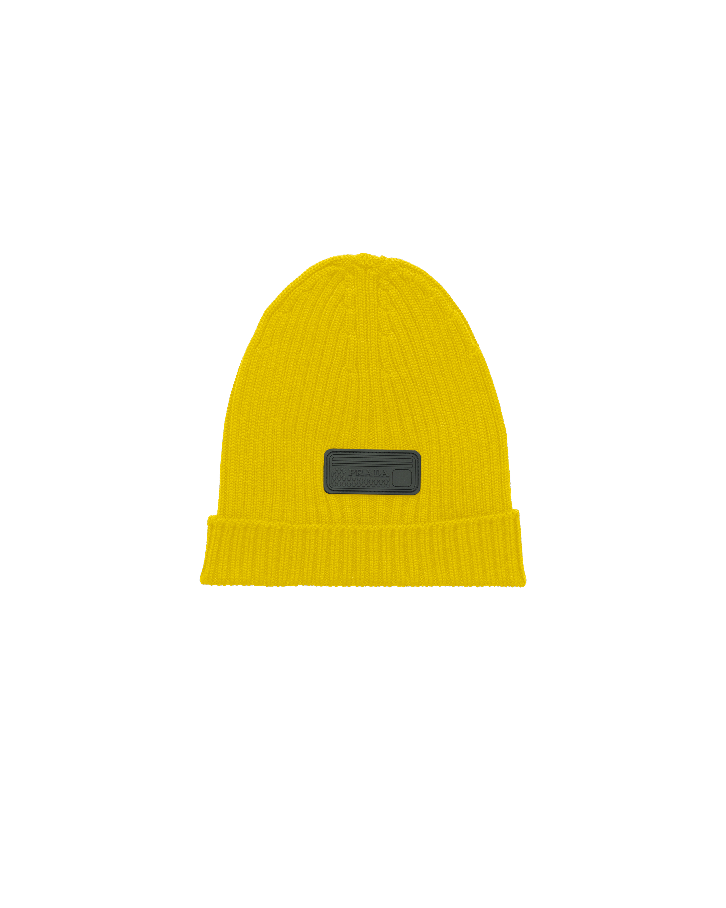 prada logo beanie