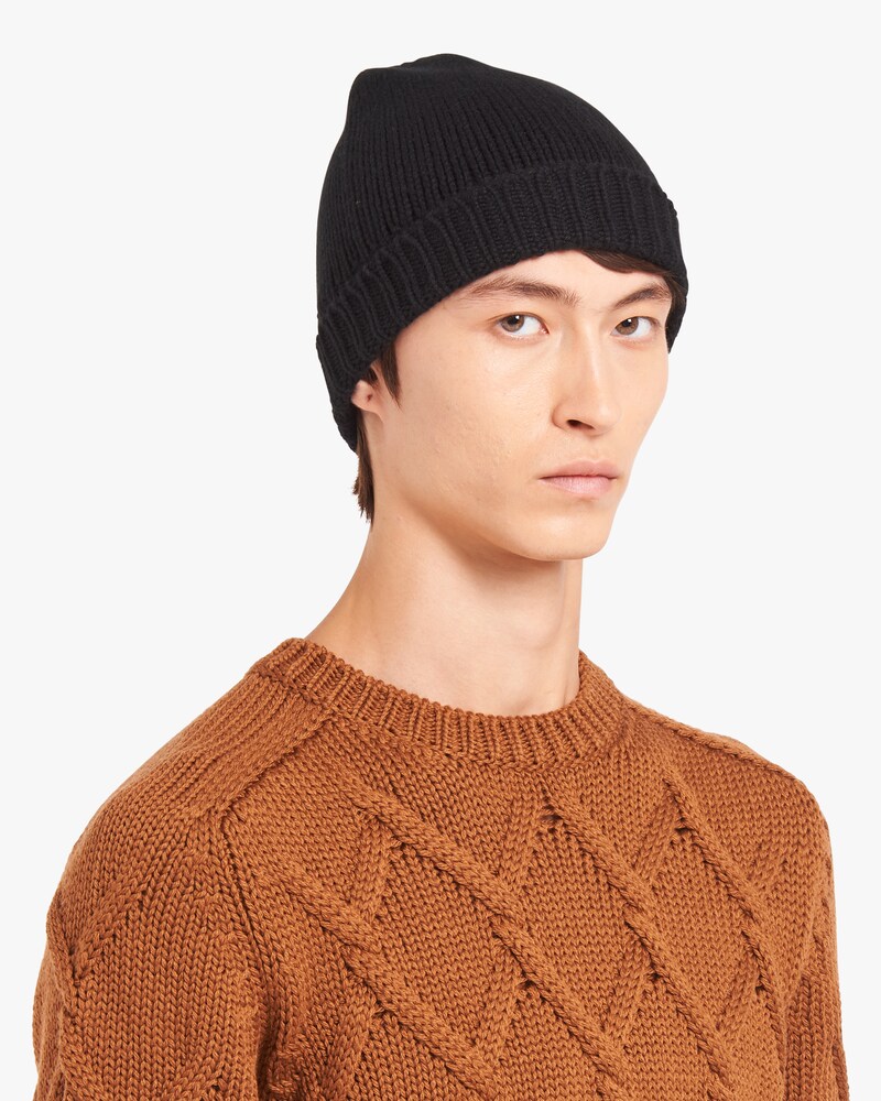 prada ribbed beanie