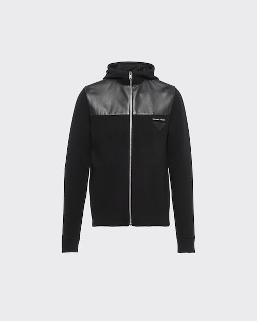 black Wool and cashmere cardigan | Prada