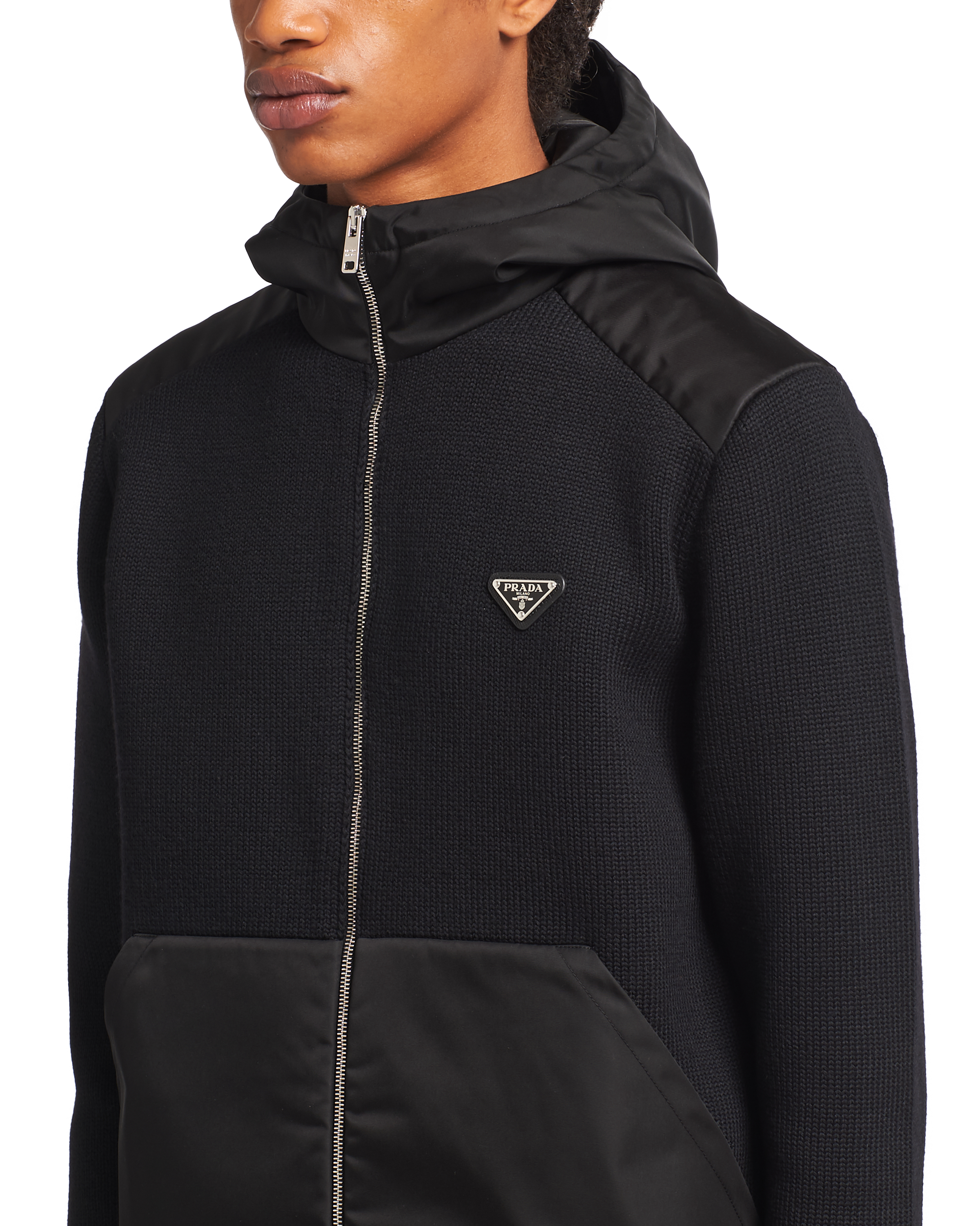 Re-Nylon gabardine and wool jacket | Prada