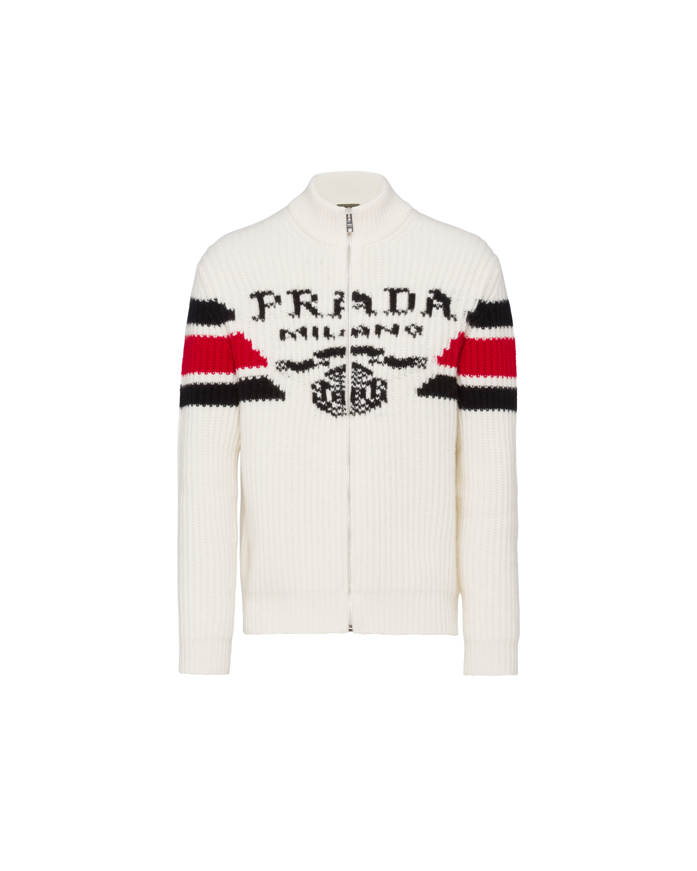 高品質の人気 PRADA 15ss cashmere jacquard knit vest ニット/セーター