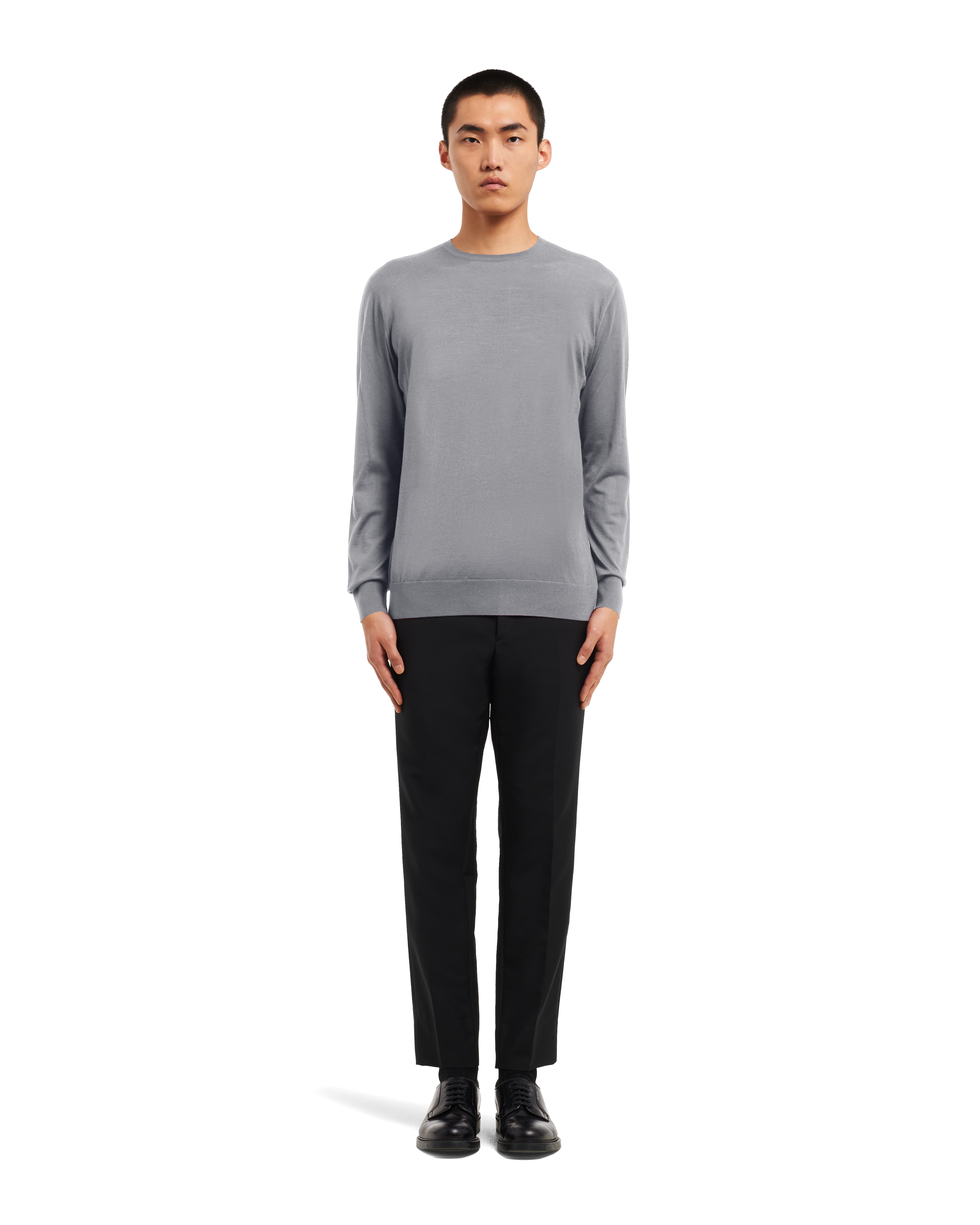 grey wool sweater
