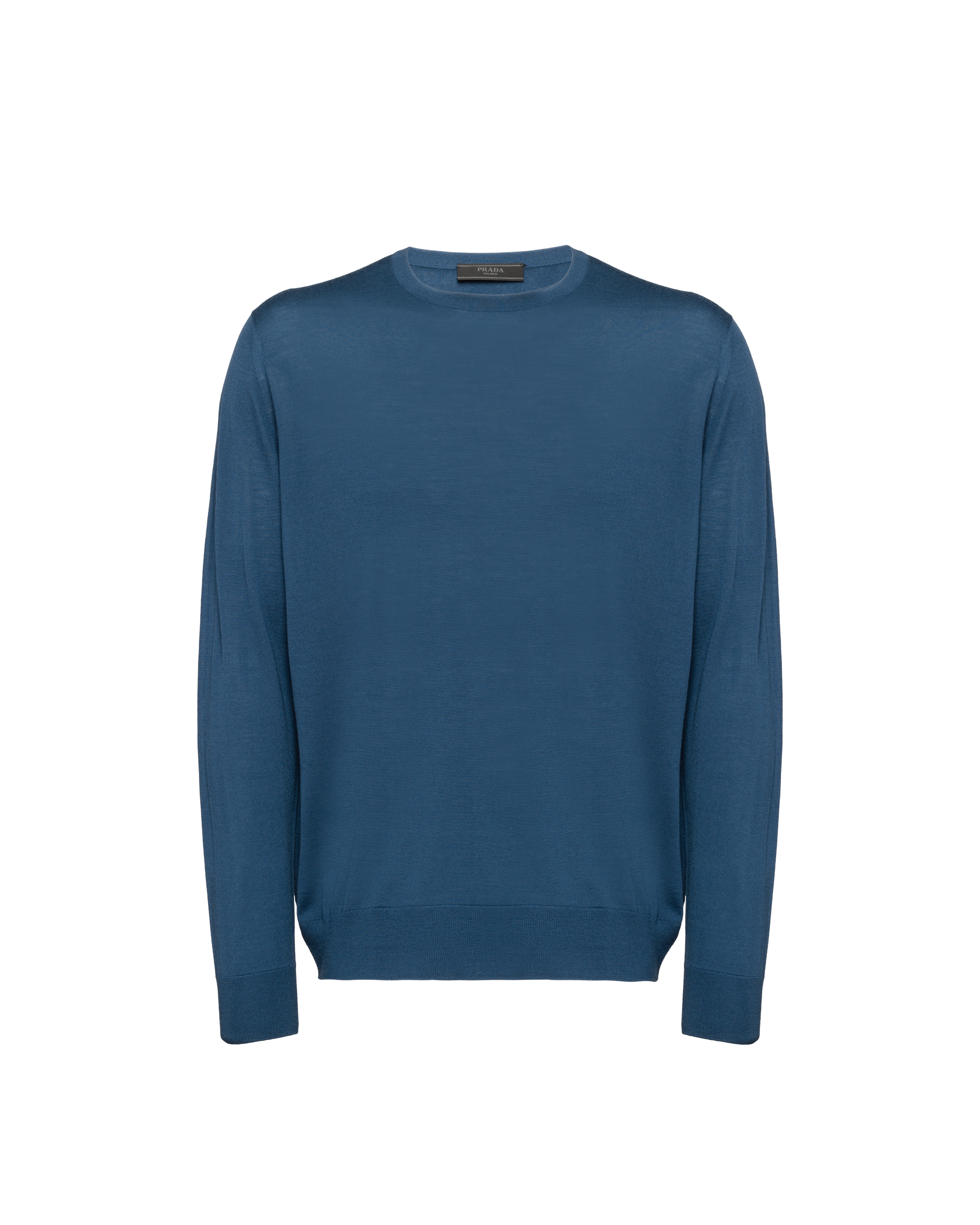 Prada Women Navy Blue Cotton Sweater main image 1