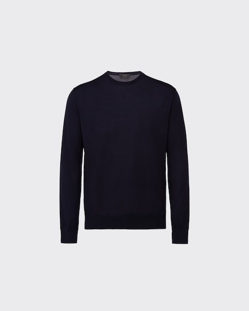 Blue Wool Sweater | Prada