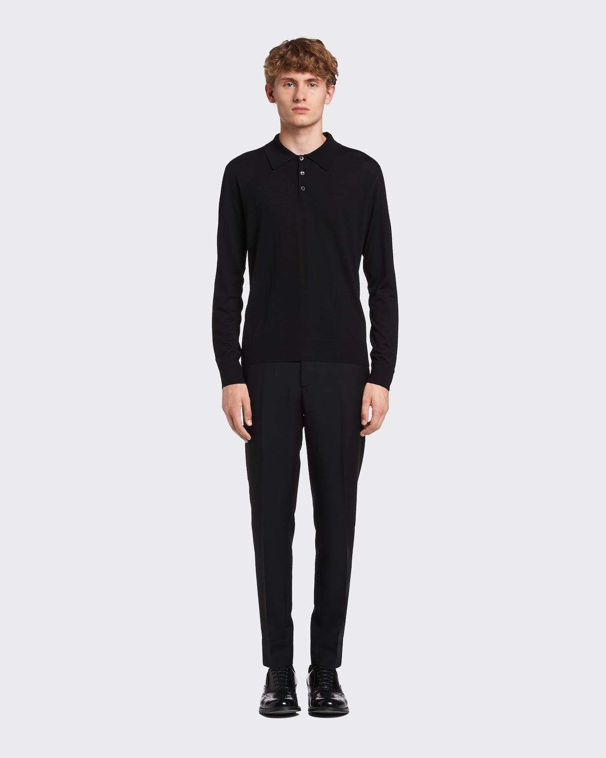 Prada Two-piece Polo Shirt Wool Acrylic