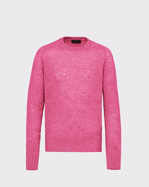 Azalea Red Shetland Wool Sweater | Prada