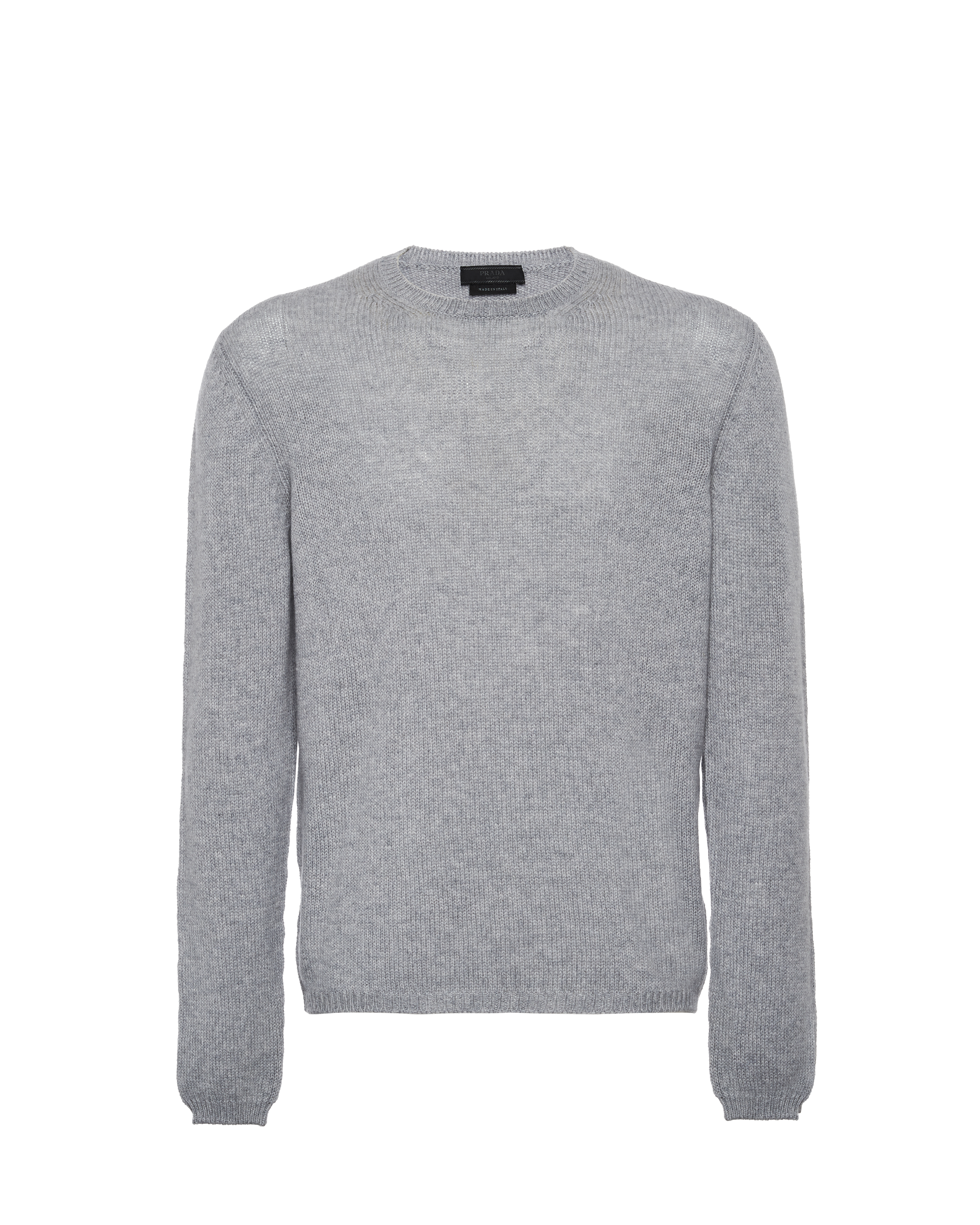 Grey Cashmere Crew-Neck Sweater | Prada