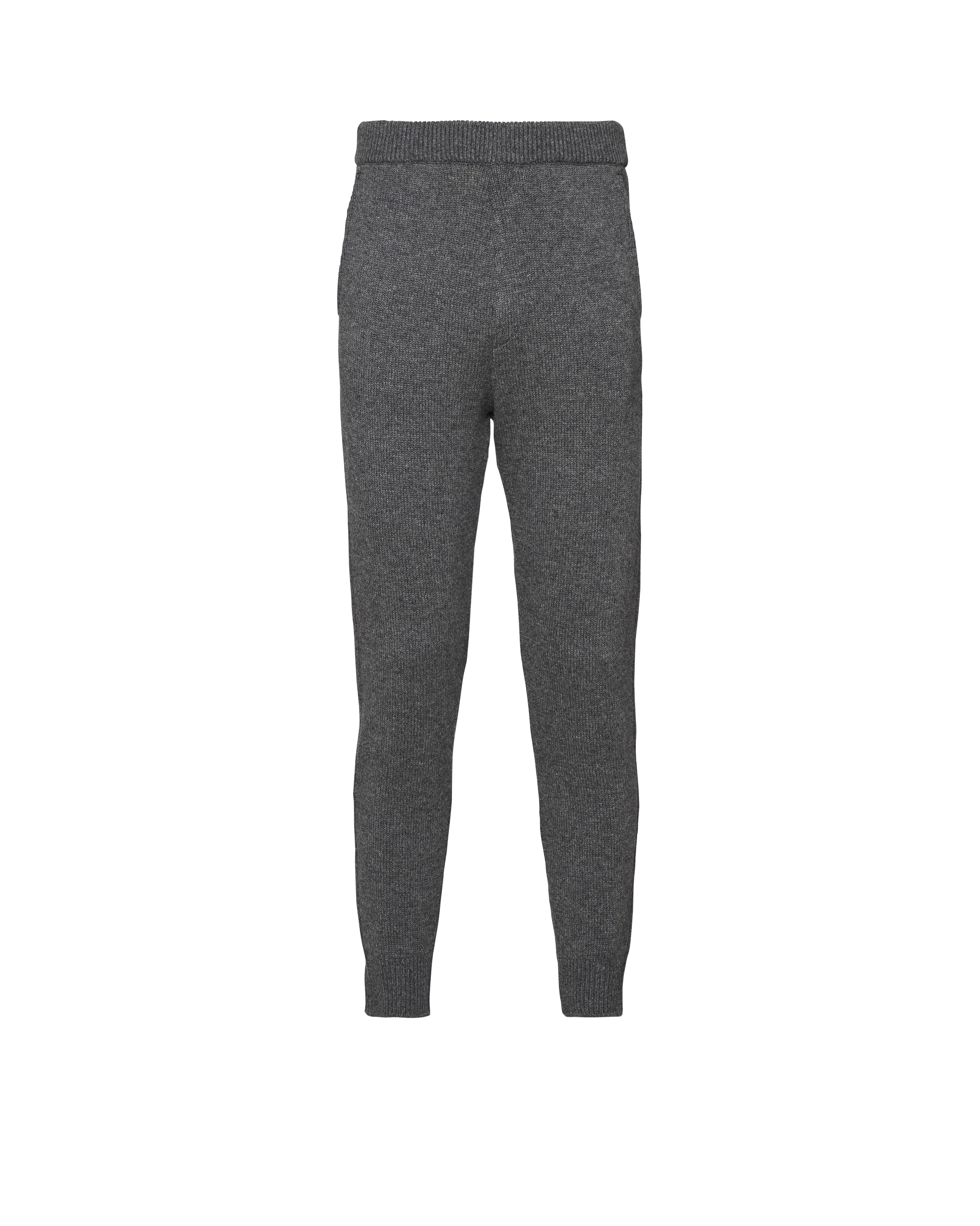 Prada Pantaloni In Cashmere, Uomo, Ardesia, Taglia 50