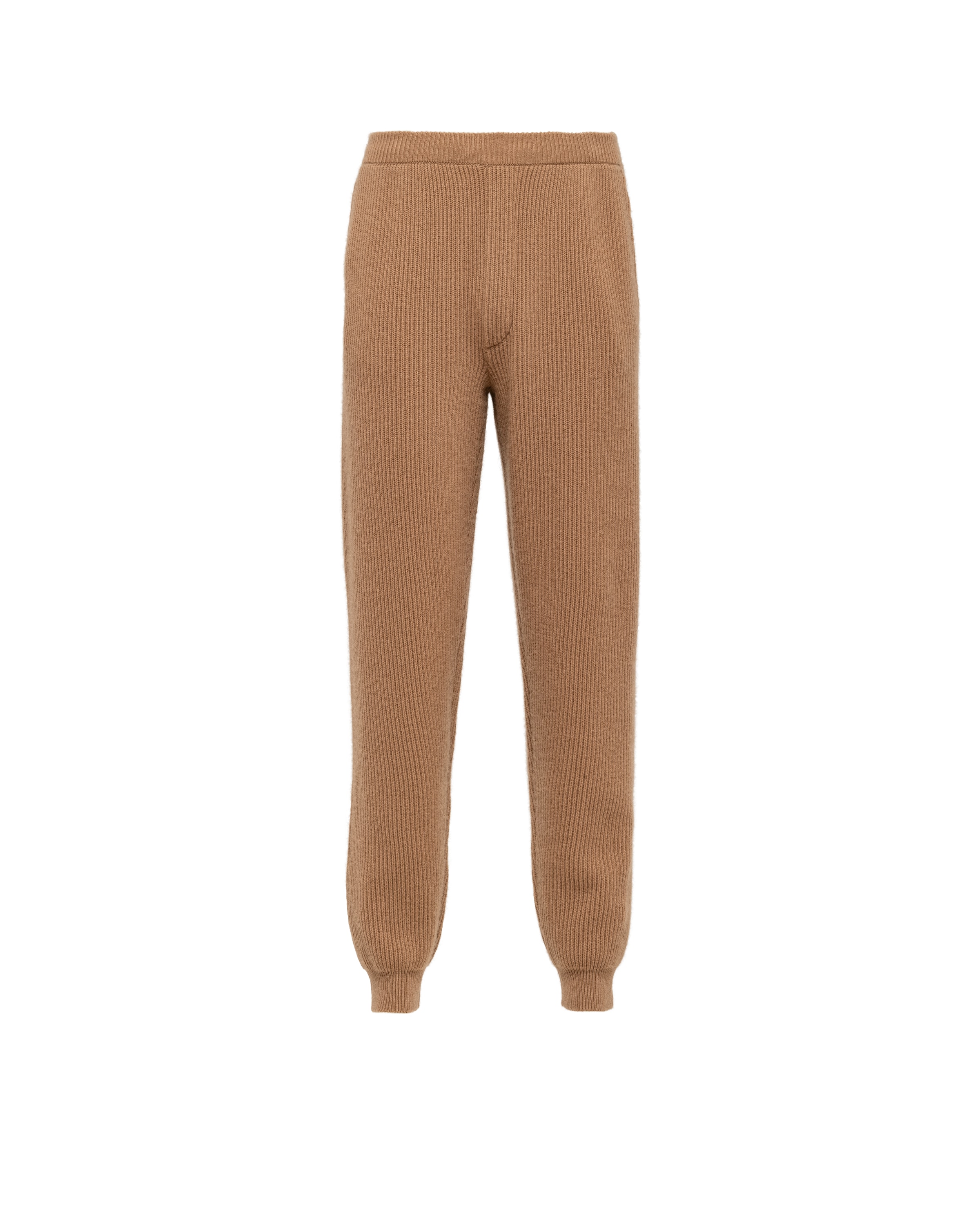 Prada Pantaloni In Cashmere, Uomo, Cammello, Taglia 46