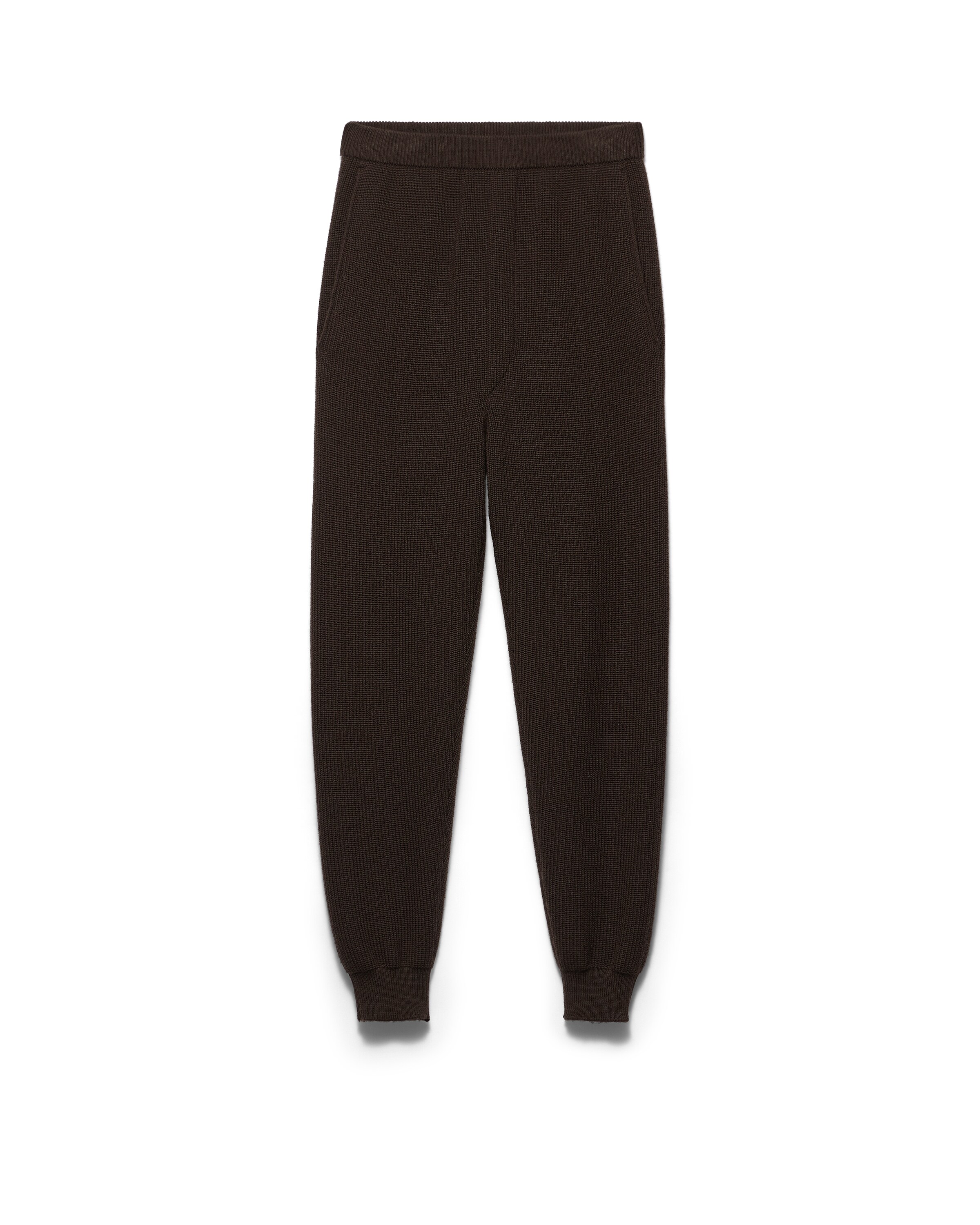 Prada Pantaloni Jogger In Lana, Uomo, Moro, Taglia 50