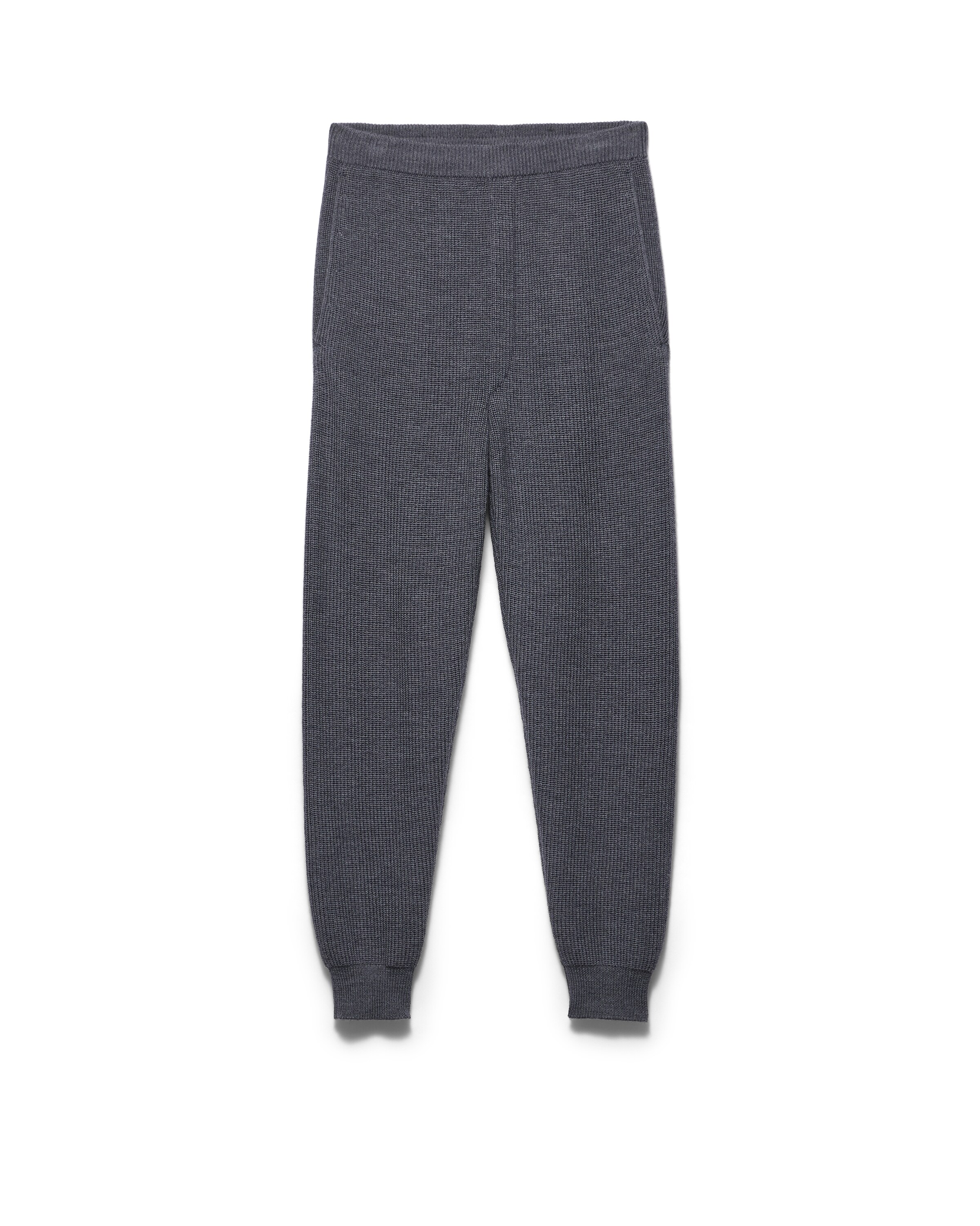 Prada Pantaloni Jogger In Lana, Uomo, Ardesia, Taglia 54