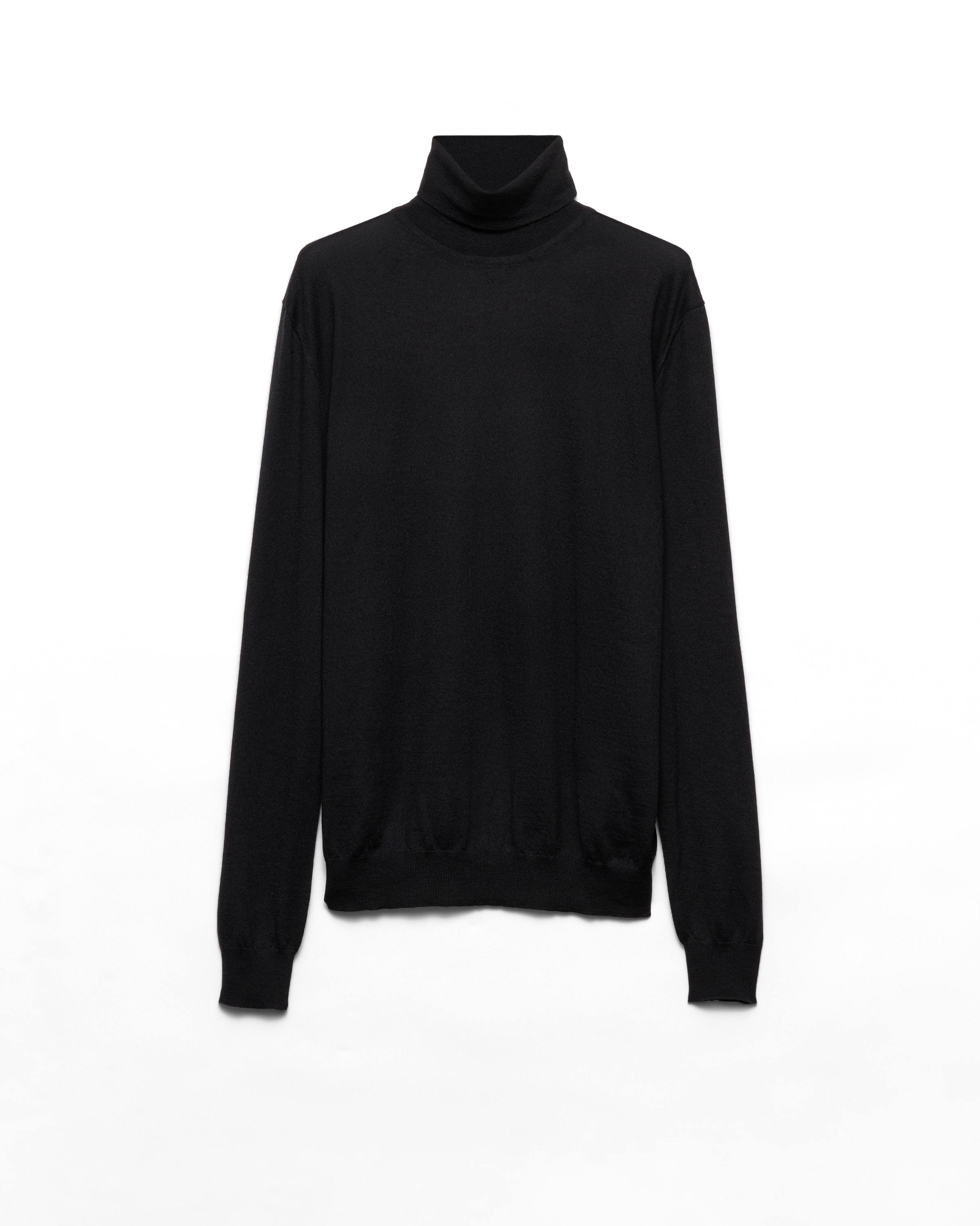 Prada Pull À Col Roulé En Cachemire, Homme, Noir, Taille 56