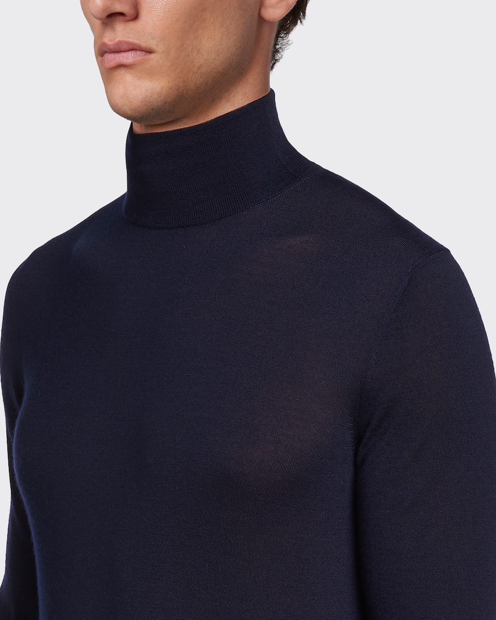 Prada Cashmere Turtleneck, Men, Navy, Size 50