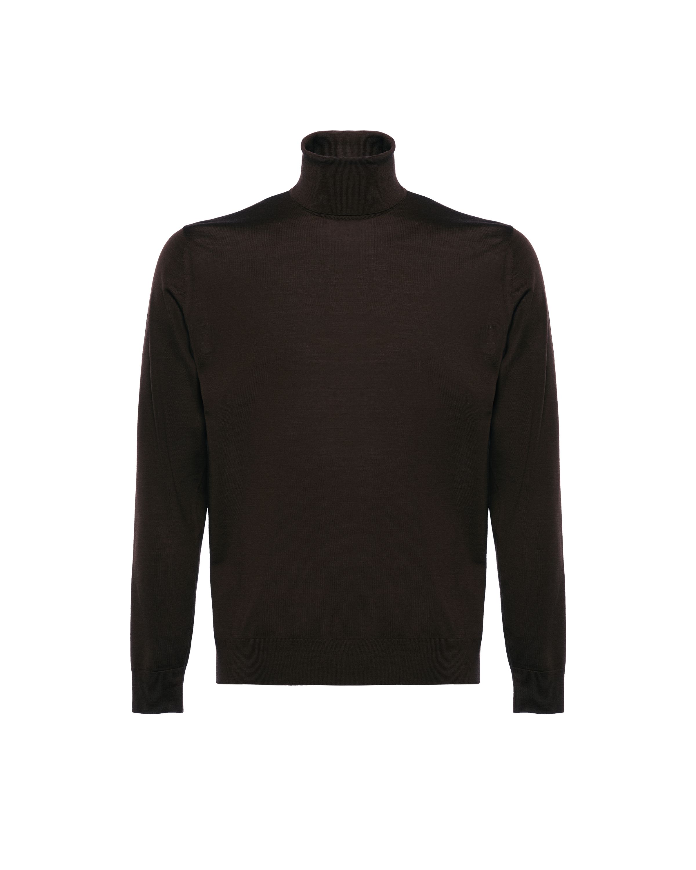Dark Brown Wool turtleneck | Prada