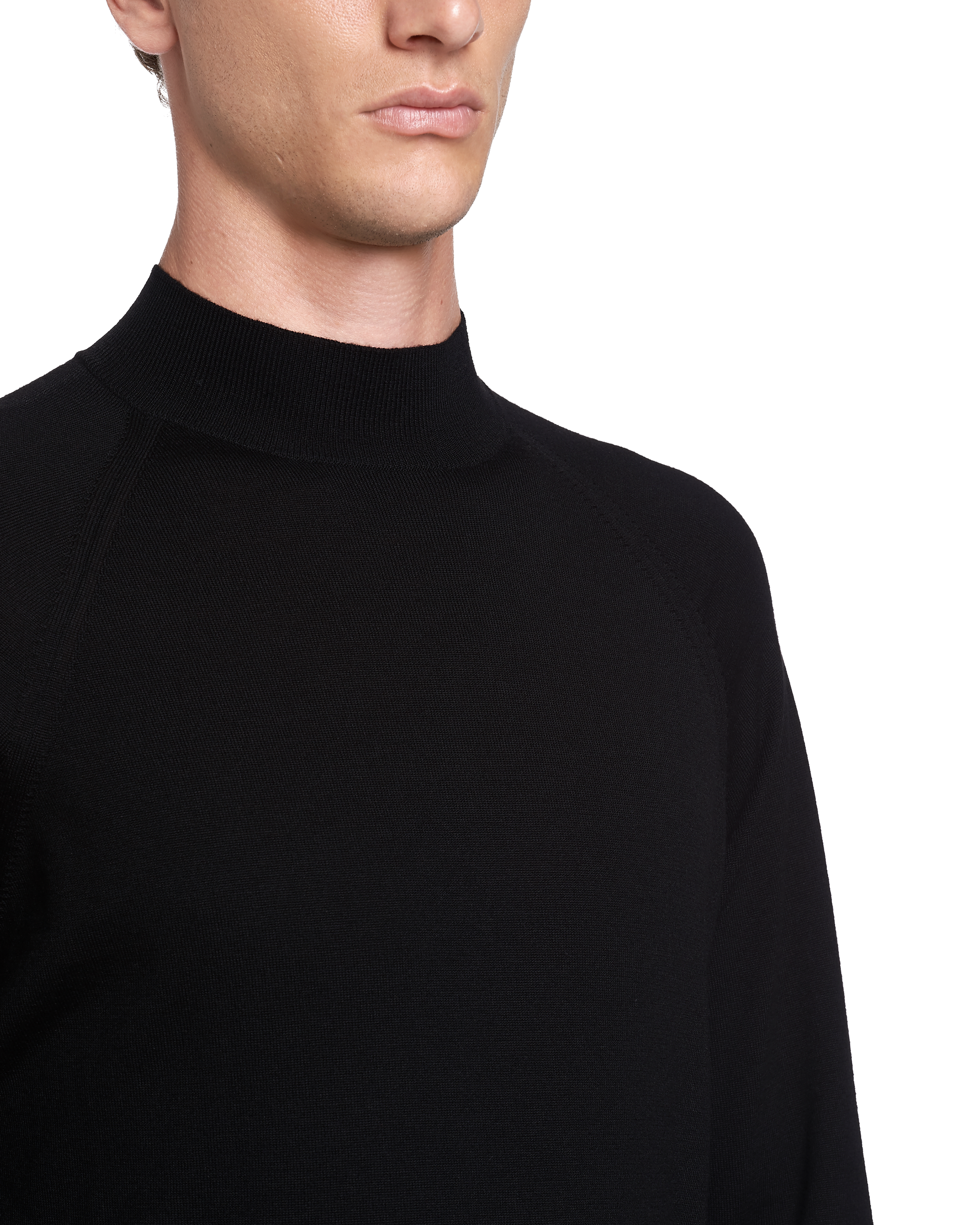 wool black sweater