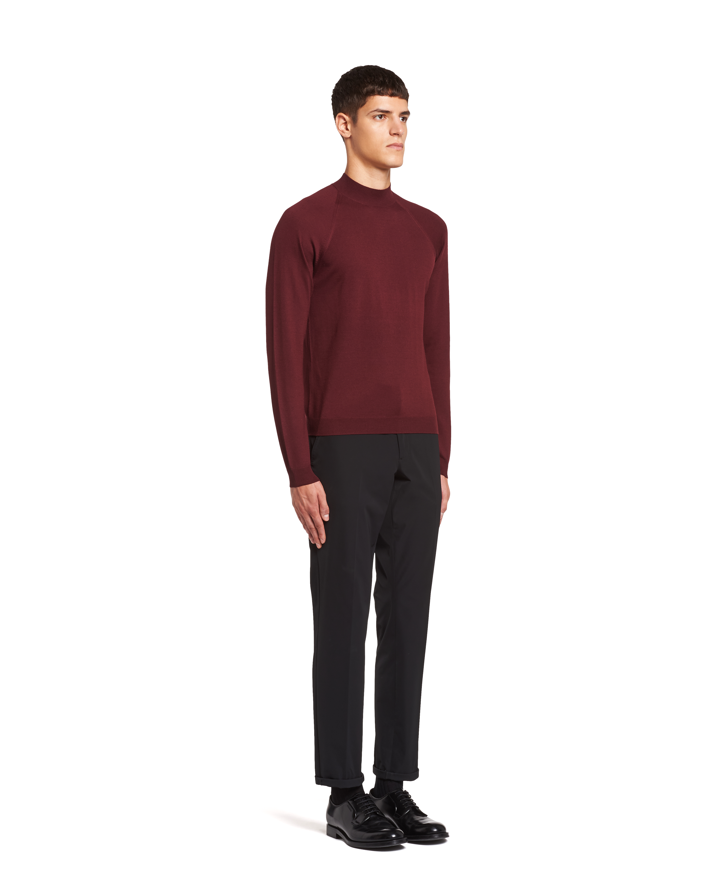 Burgundy Worsted wool turtleneck 