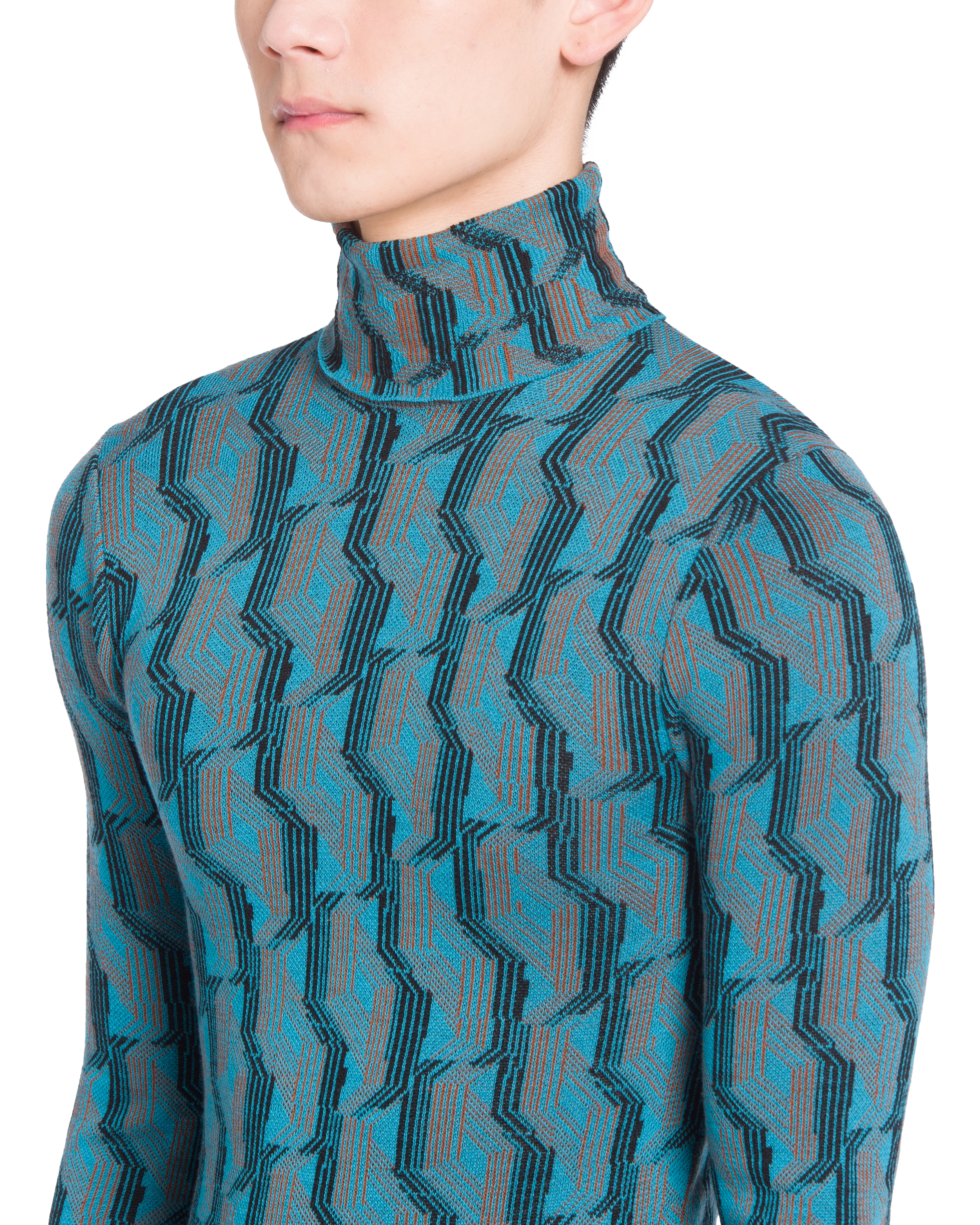 prada jacquard sweater