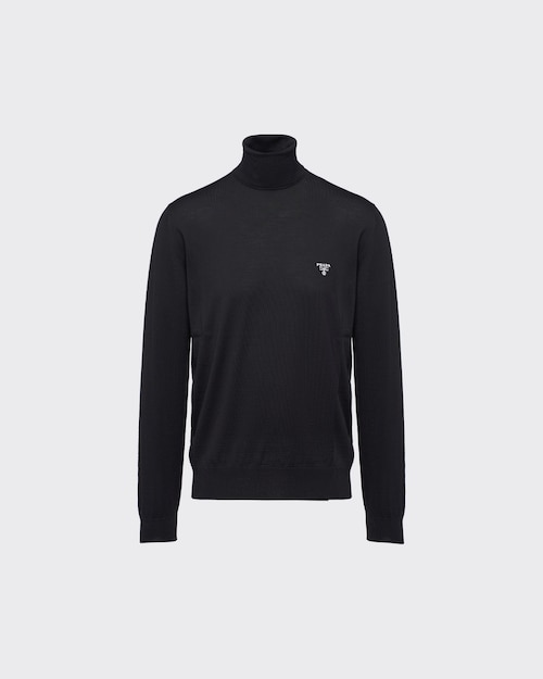 Superfine wool turtleneck sweater | Prada