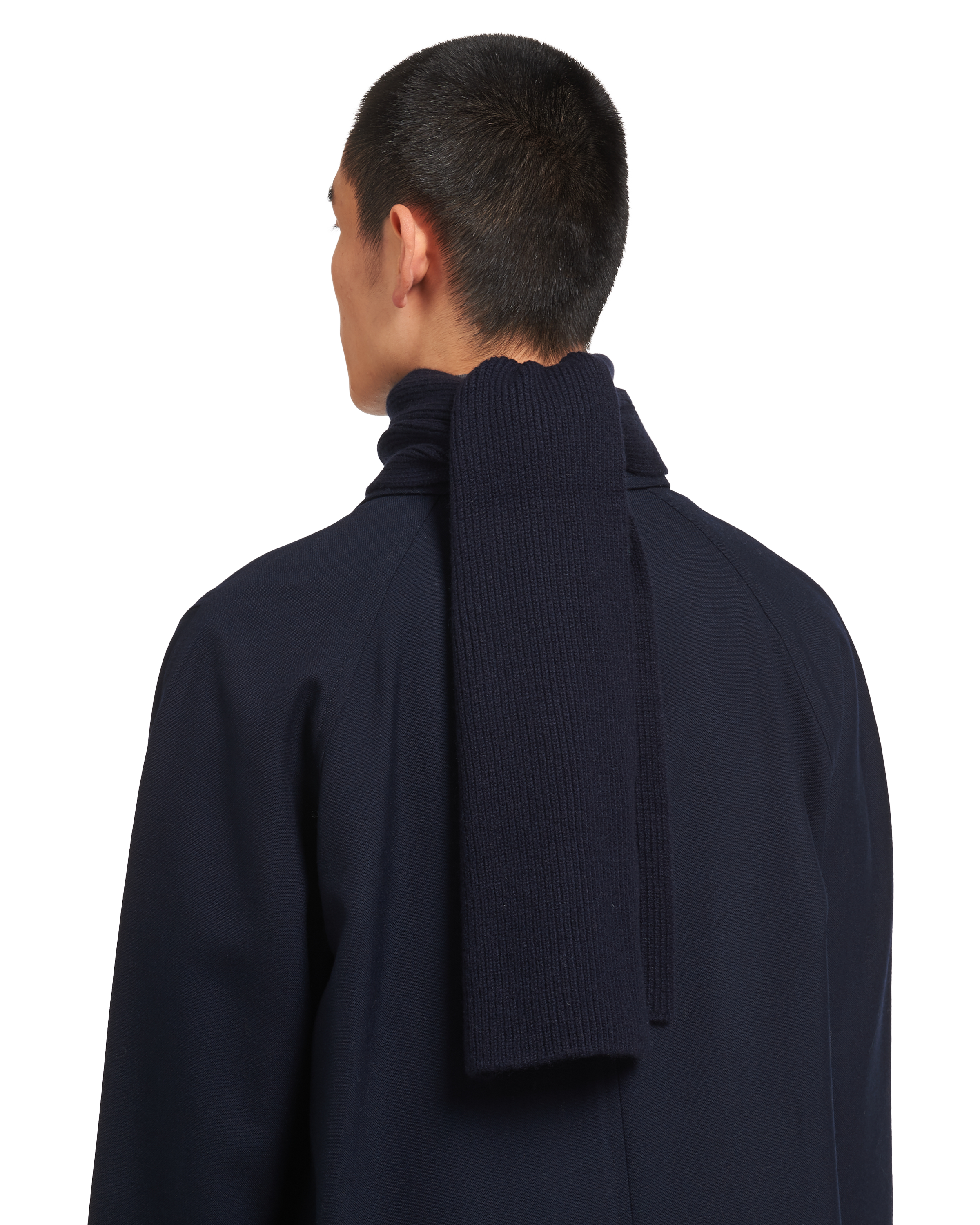 Navy Cashmere scarf | PRADA