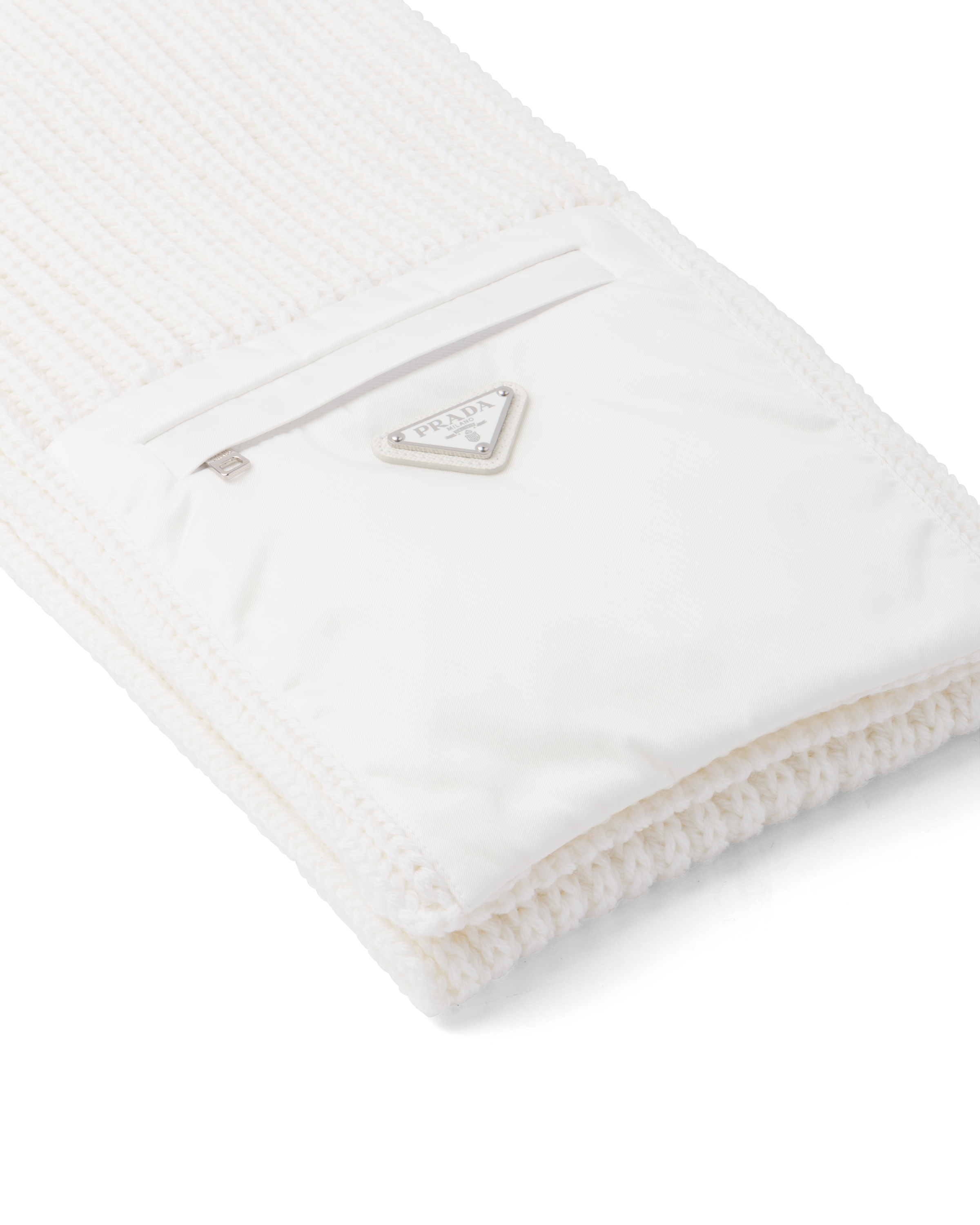 Prada Schal aus Wolle und Gabardine Re\u002DNylon 4