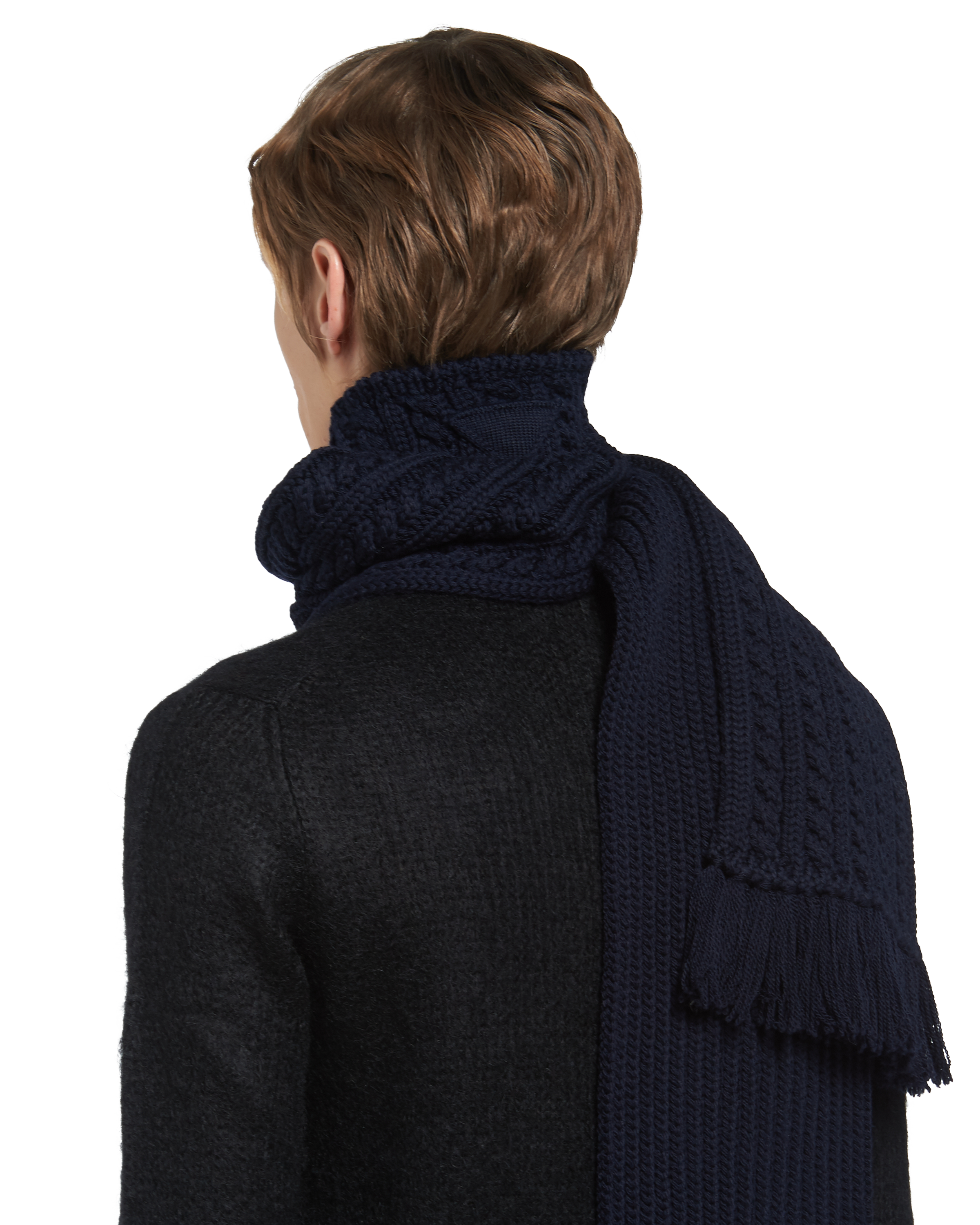 Silk and Cashmere Scarves for Men PRADA