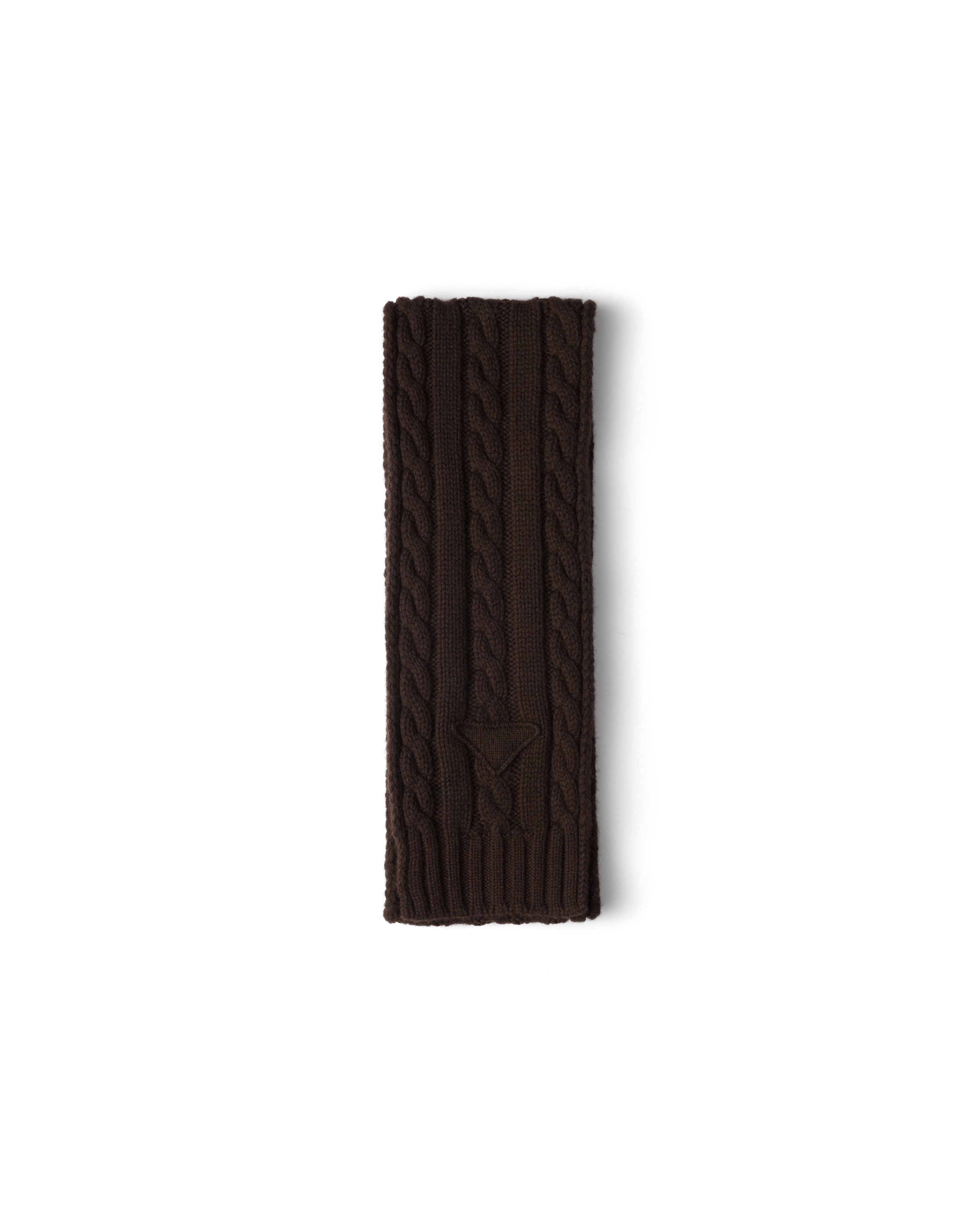 Prada Sciarpa In Cashmere, Uomo, Moro