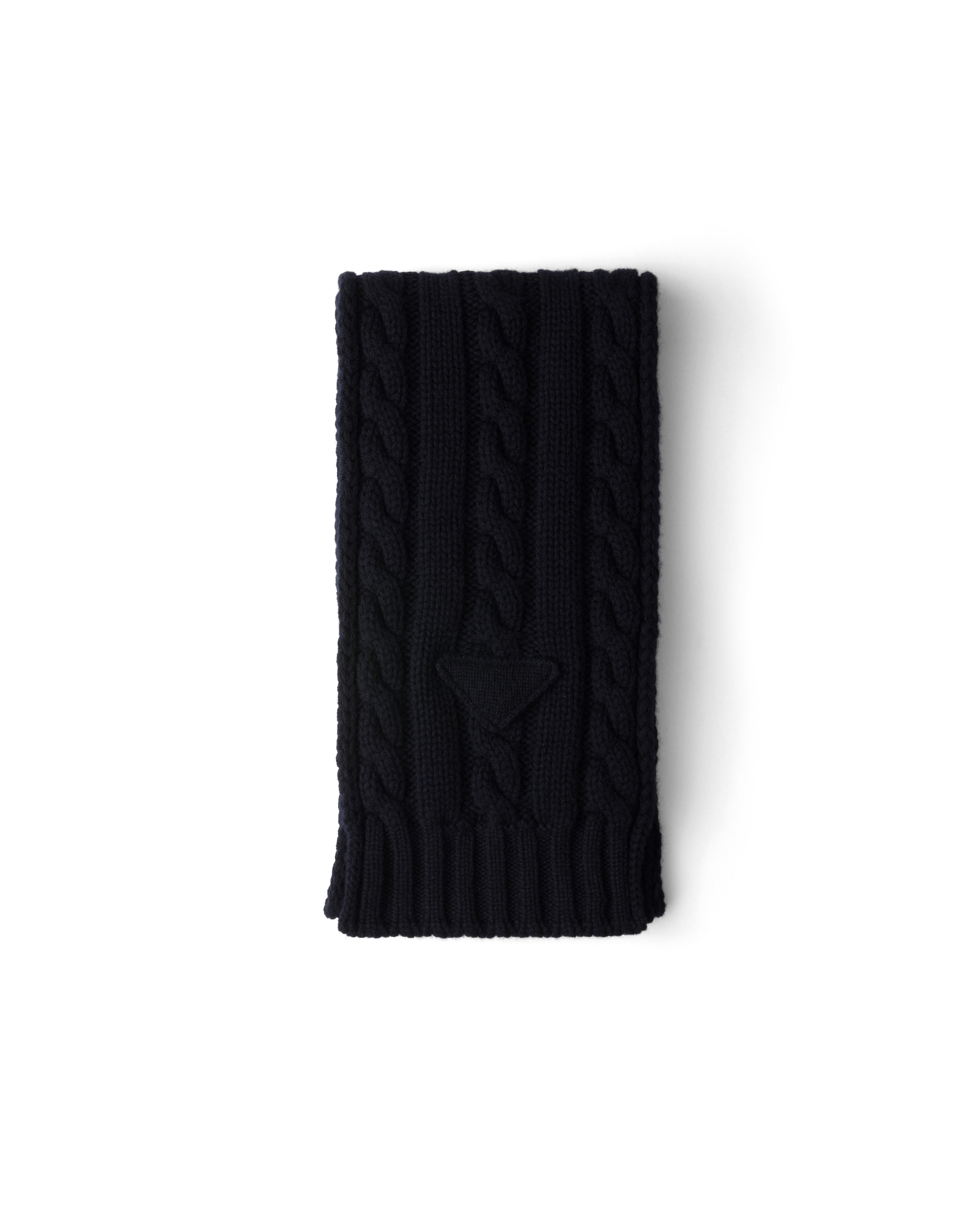 Prada Sciarpa In Cashmere, Uomo, Blu