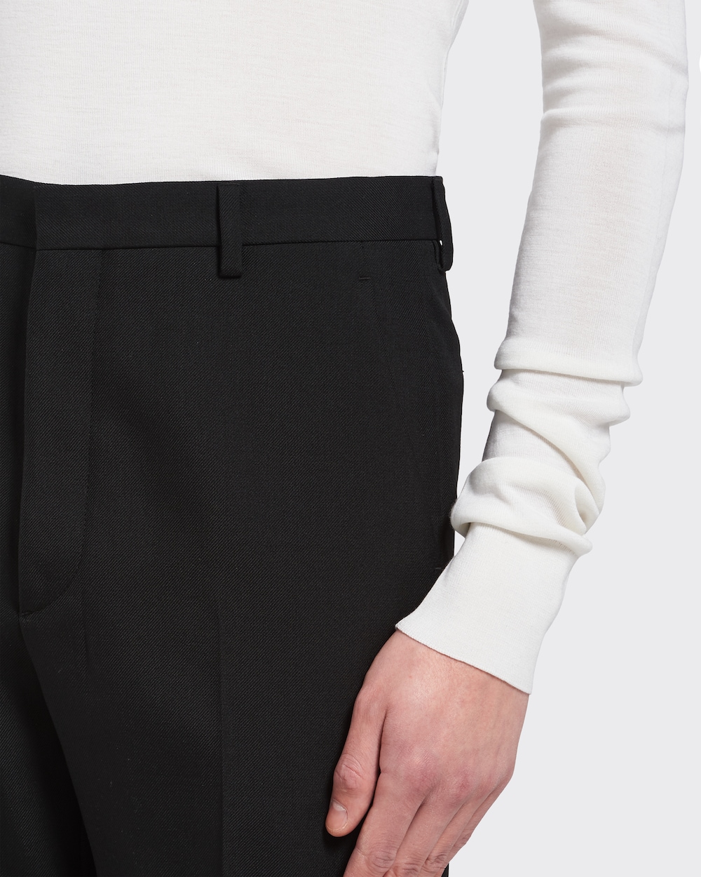 Black Wool blend pants | Prada