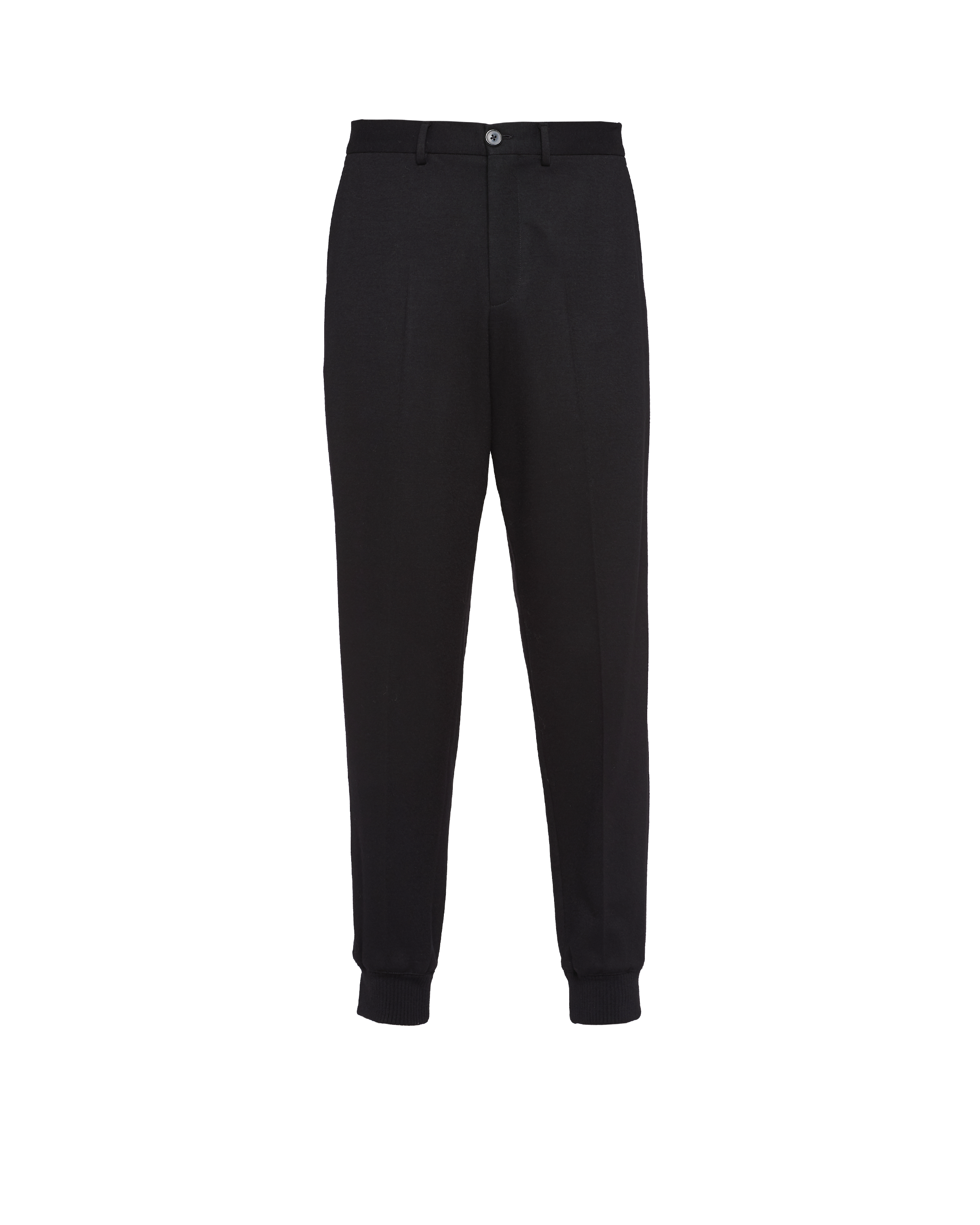 Prada Wool Joggers In Black