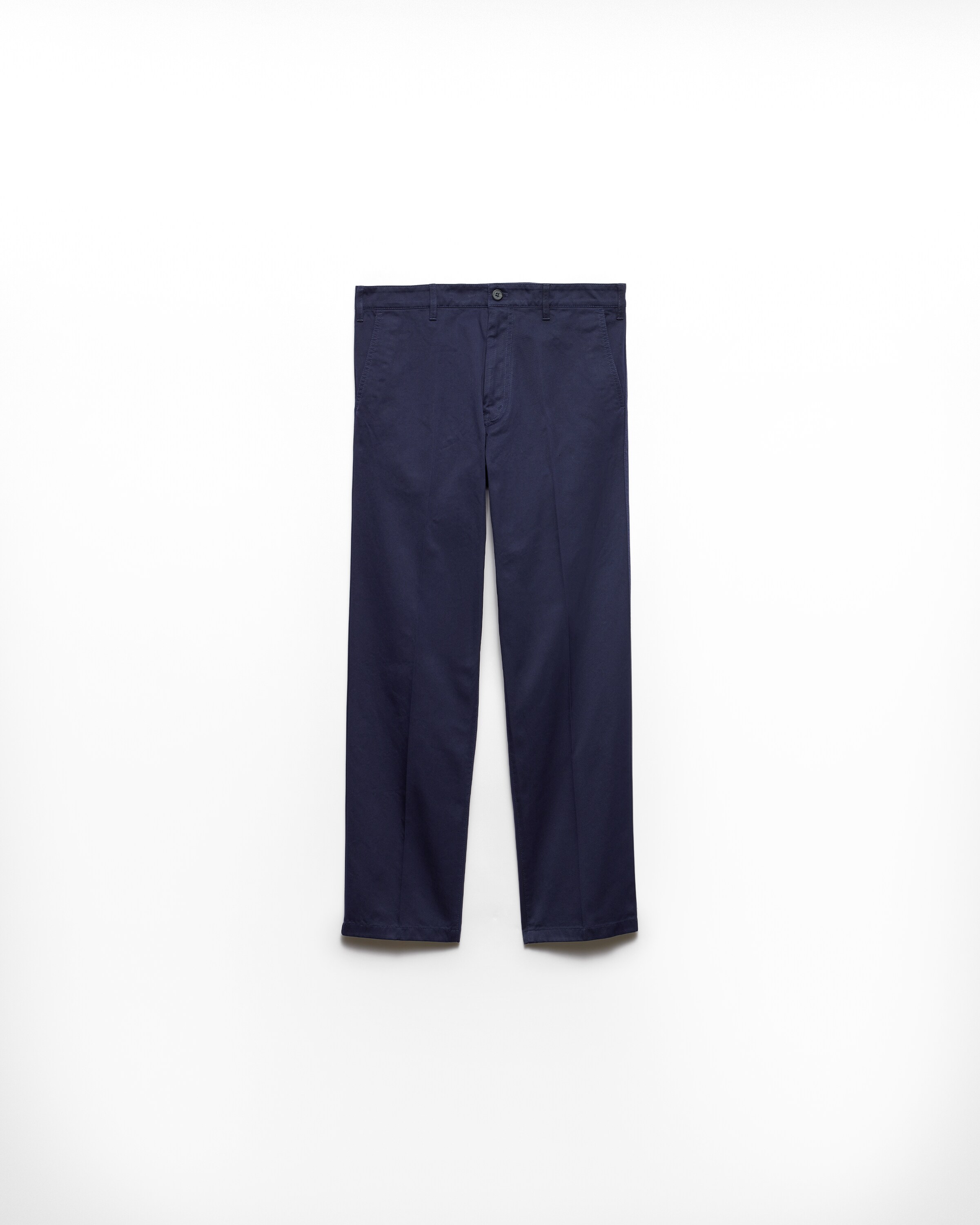 Prada Pantaloni Chino In Cotone, Uomo, Blu, Taglia 46