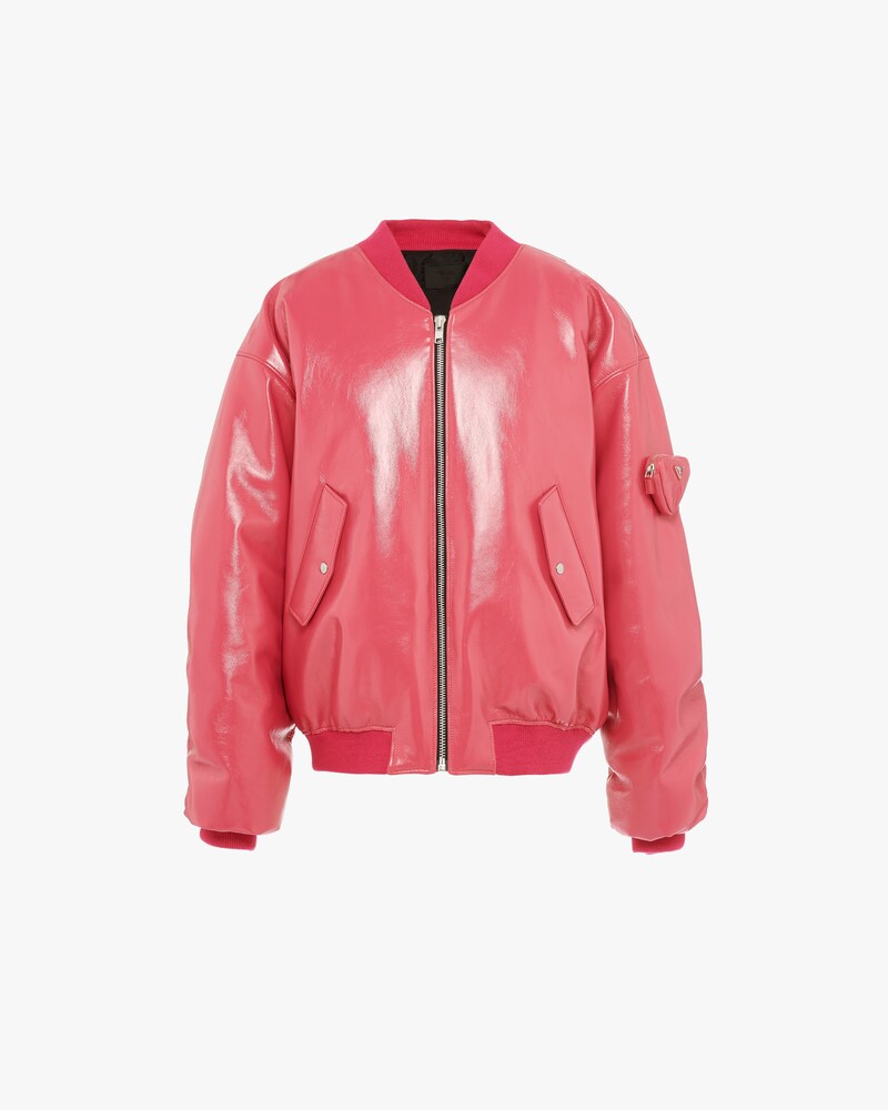 prada brown leather jacket