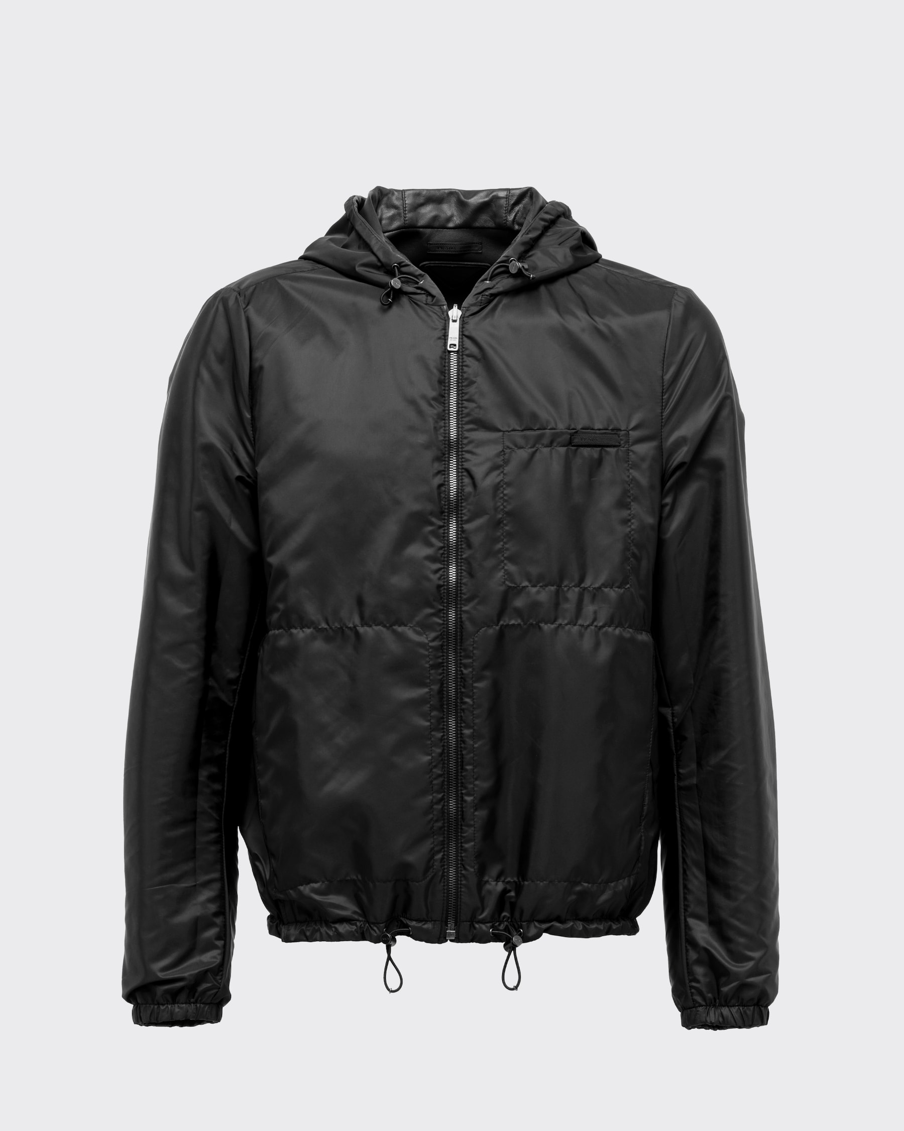 Black Reversible Nappa Leather Jacket PRADA