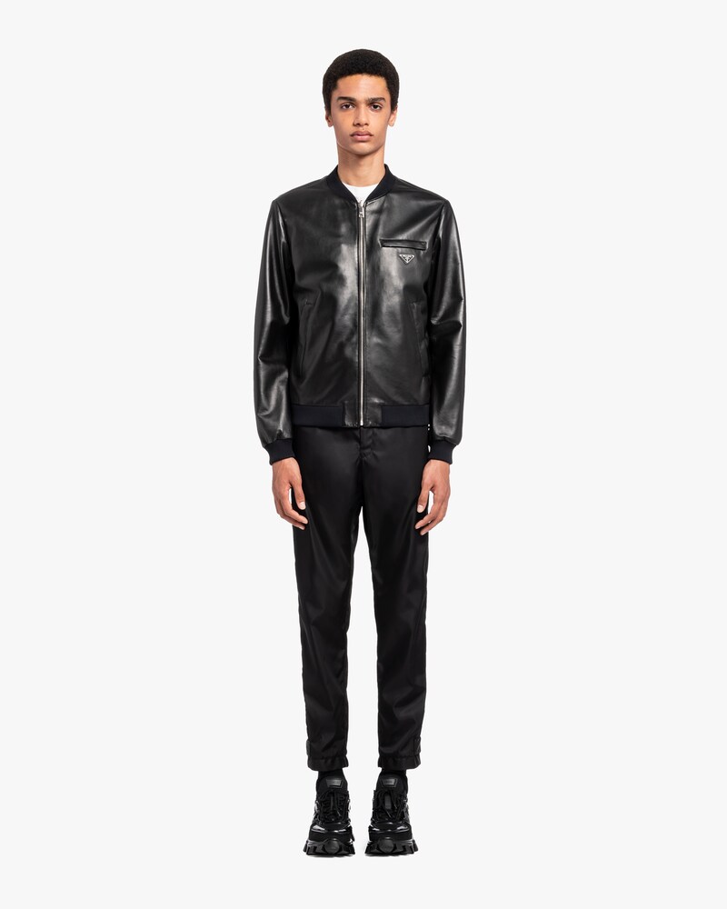 prada leather bomber jacket
