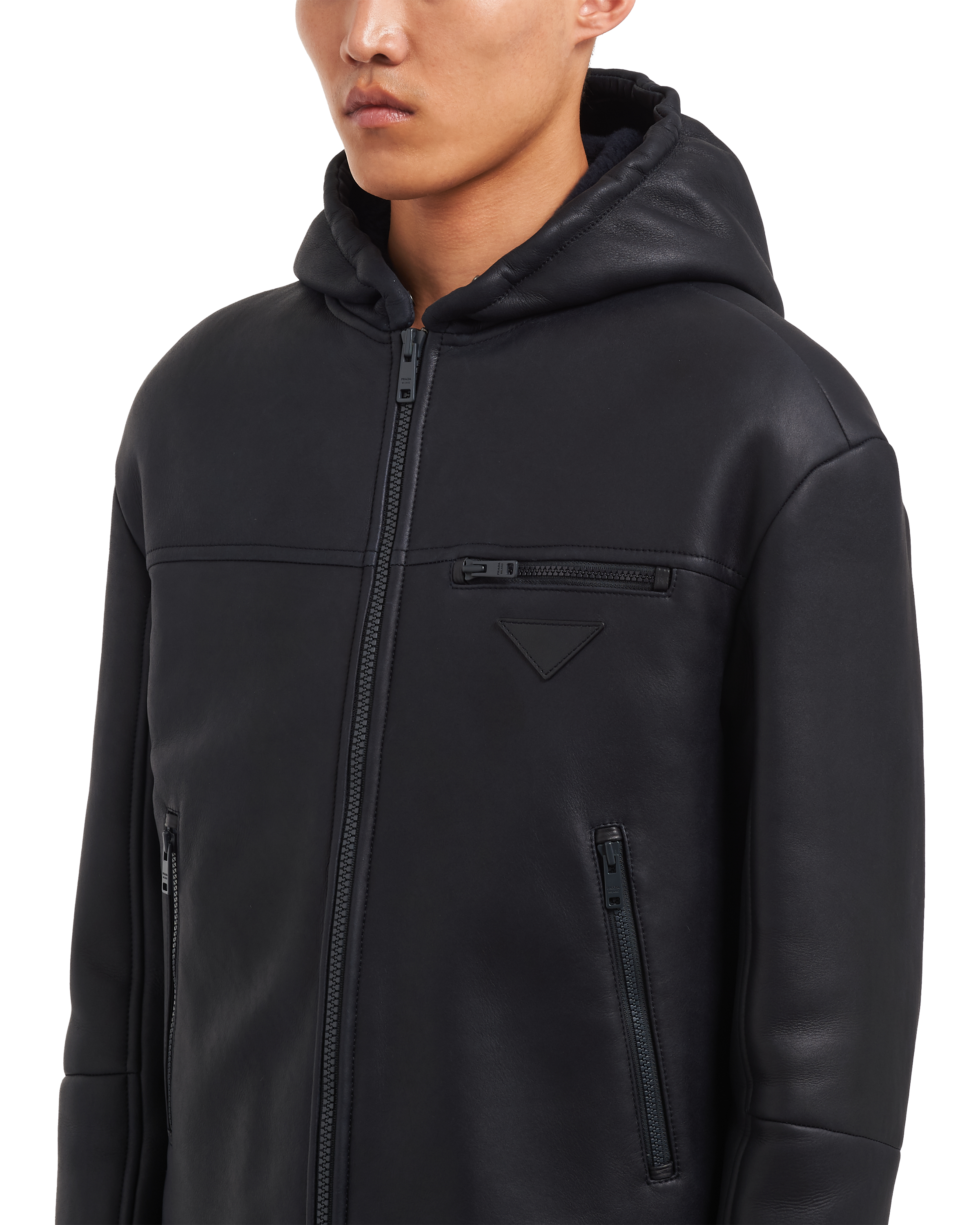 Sheepskin blouson jacket