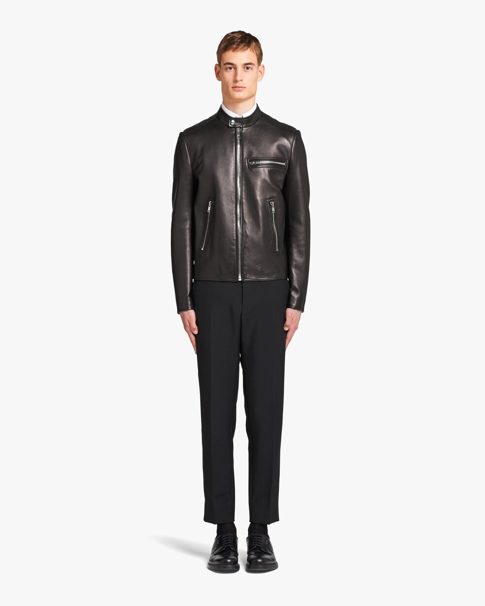 acne studios oliver leather jacket