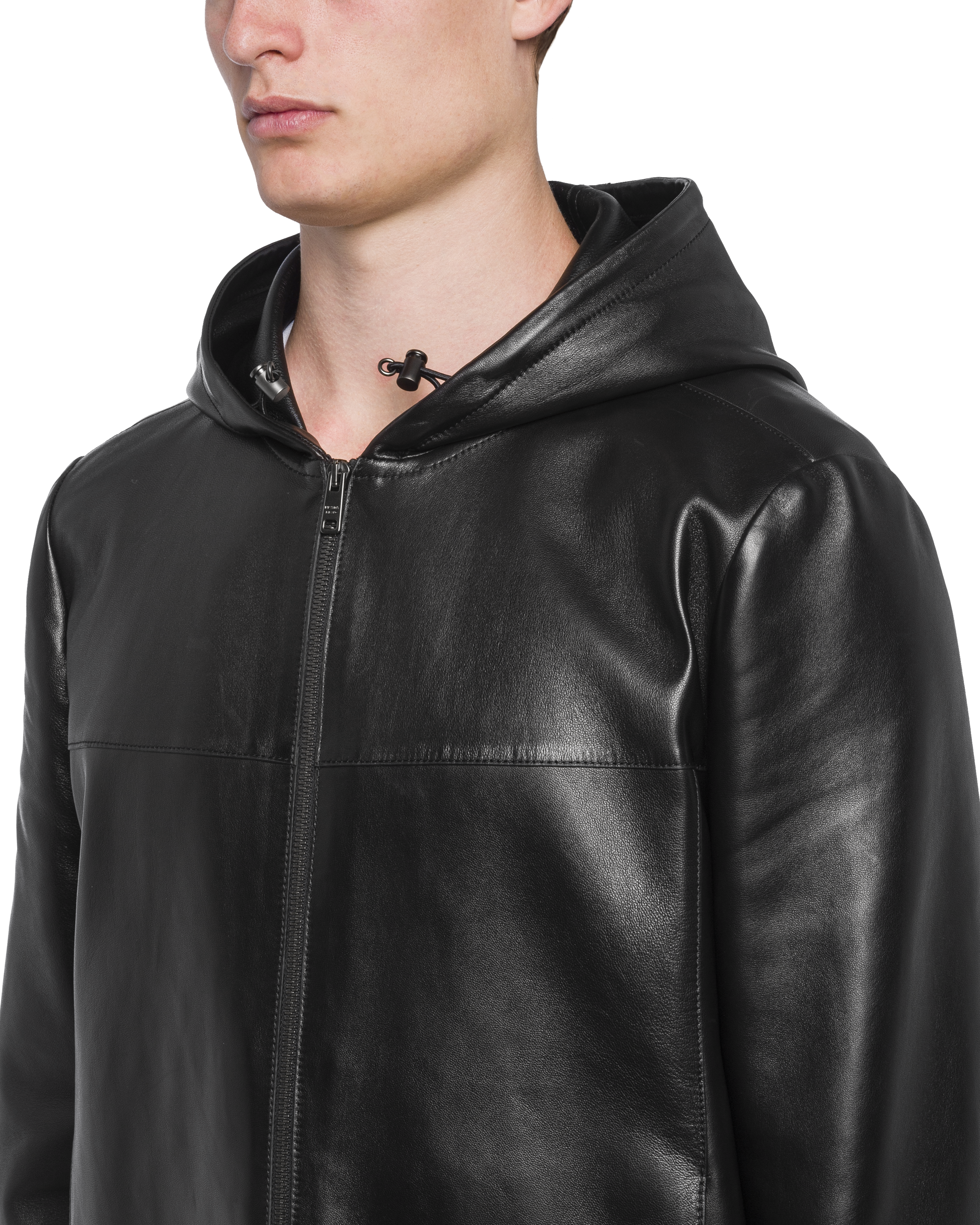 Black Nappa leather jacket | Prada