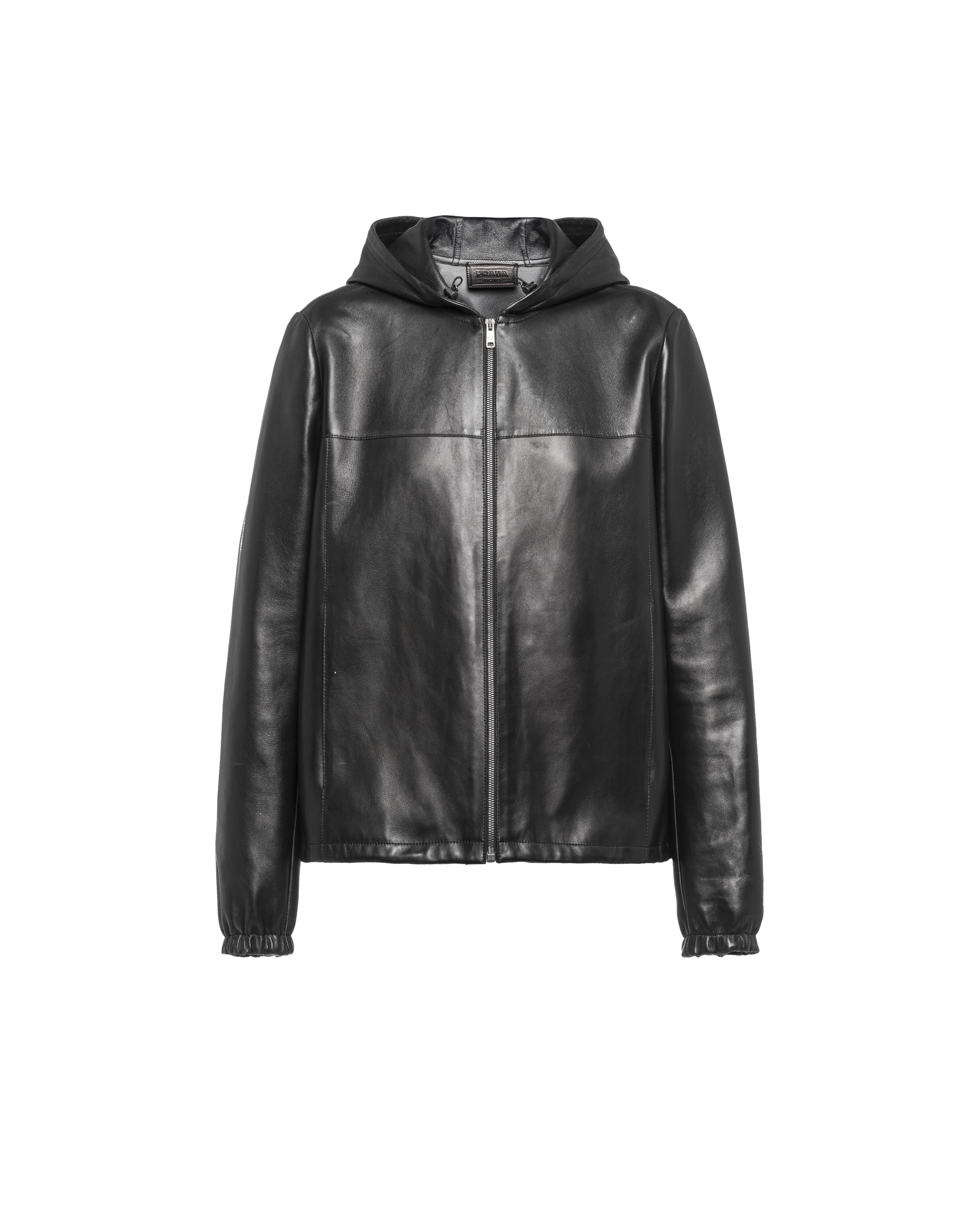 Veste en cuir prada clearance