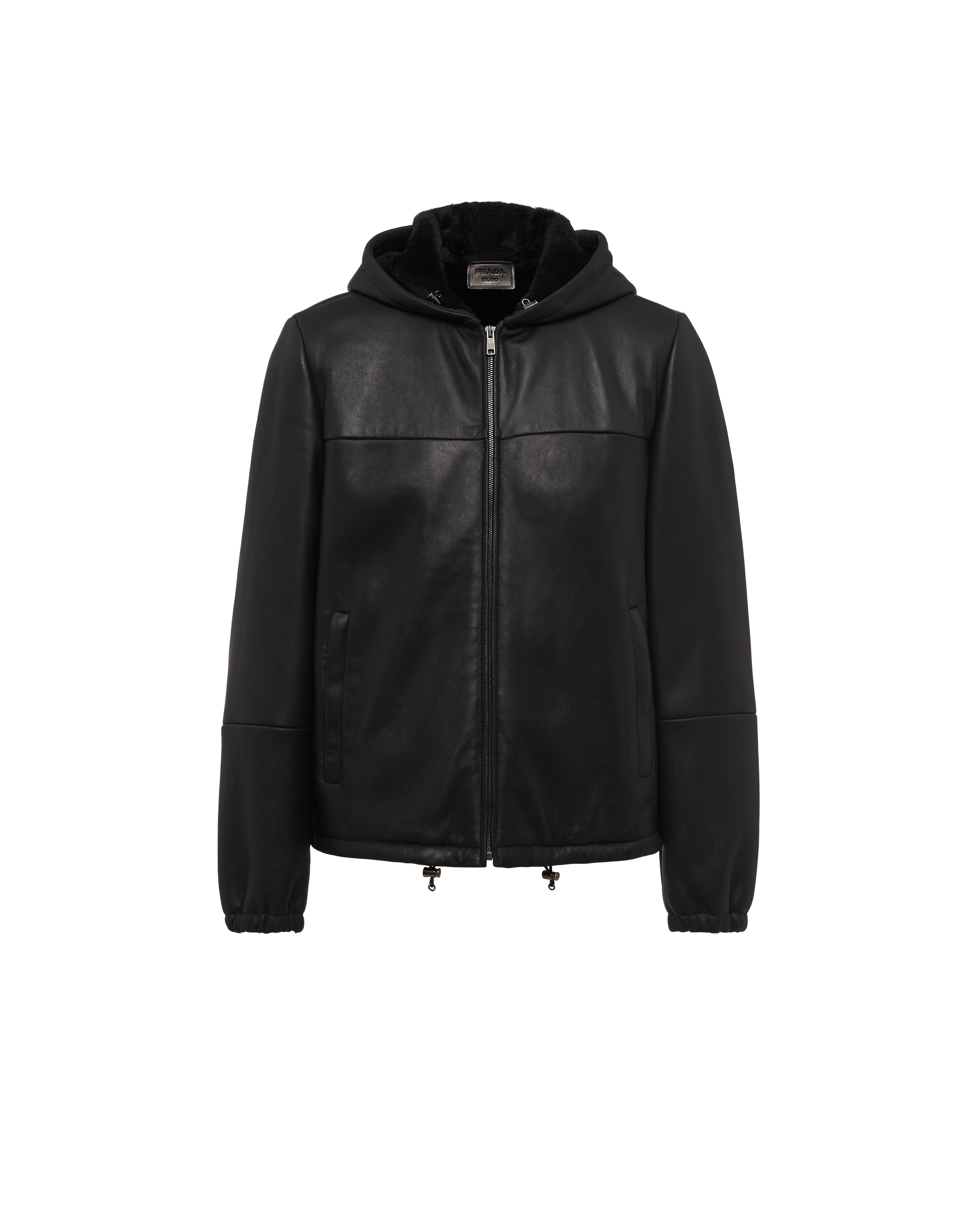 Prada Sheepskin Jacket In Black