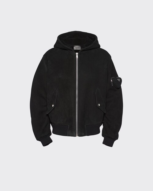 Prada Shearling bomber jacket 1