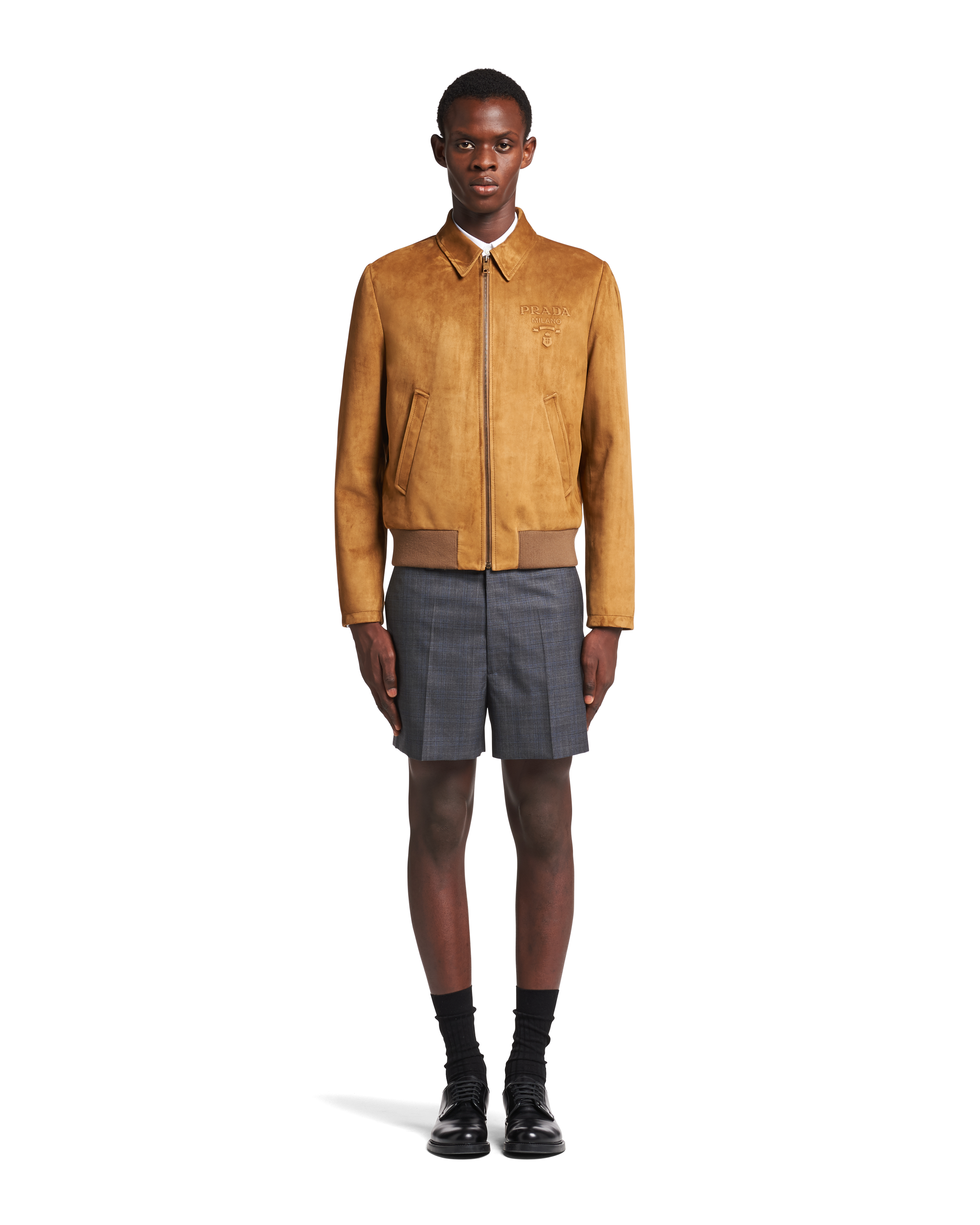Prada suede new arrivals jacket