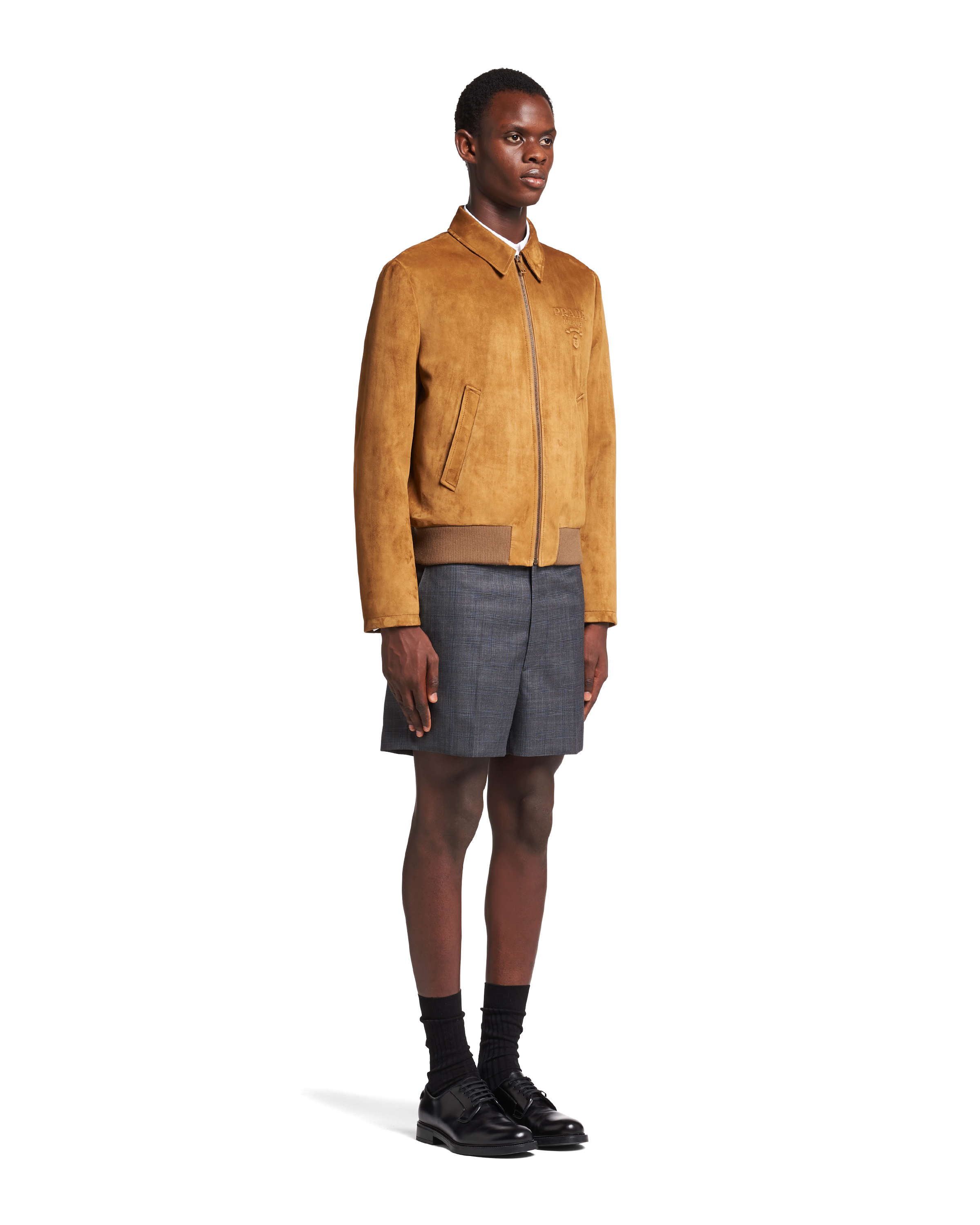 Prada Bomberjacke aus Wildleder 3