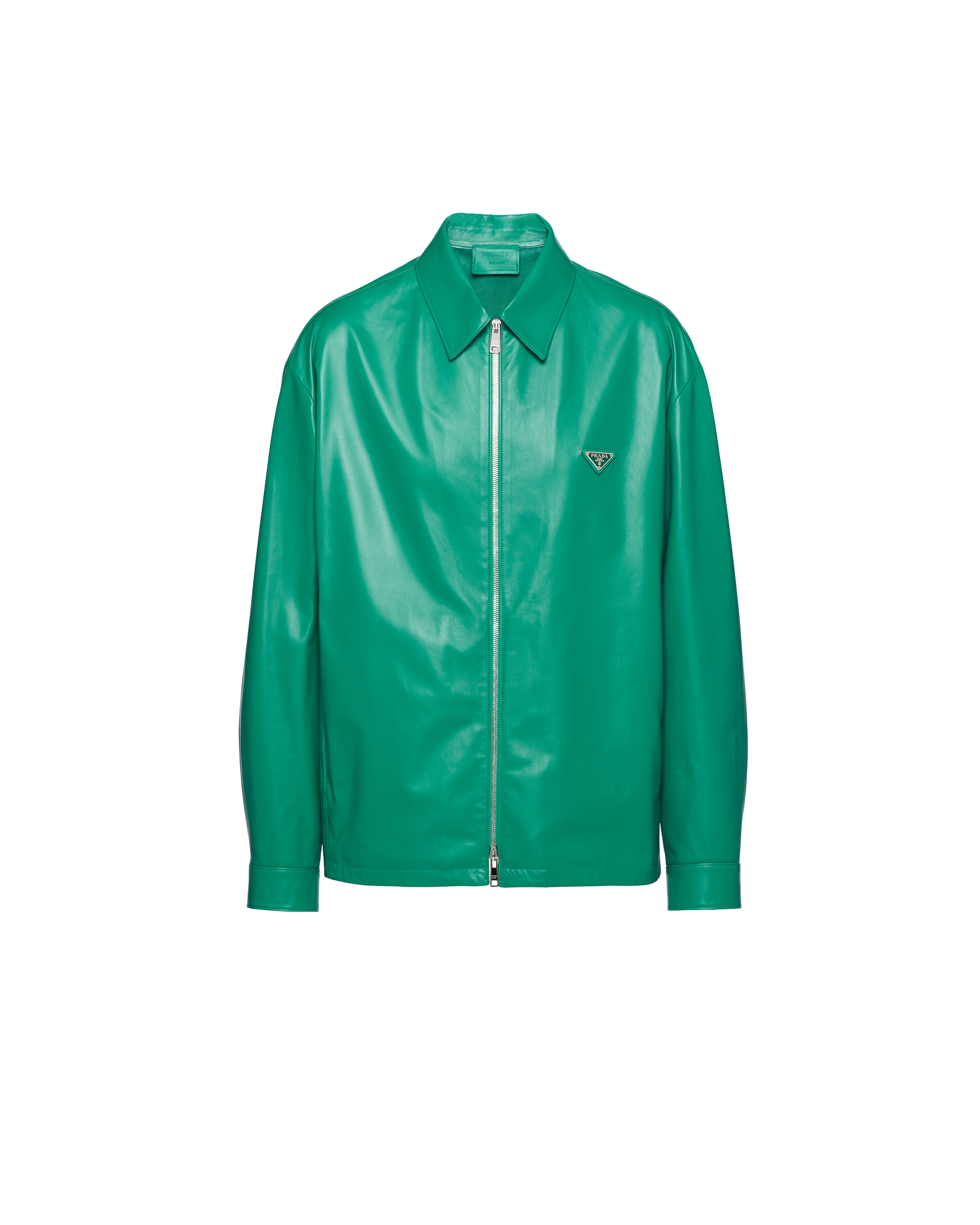 PRADA NAPPA LEATHER BLOUSON JACKET 