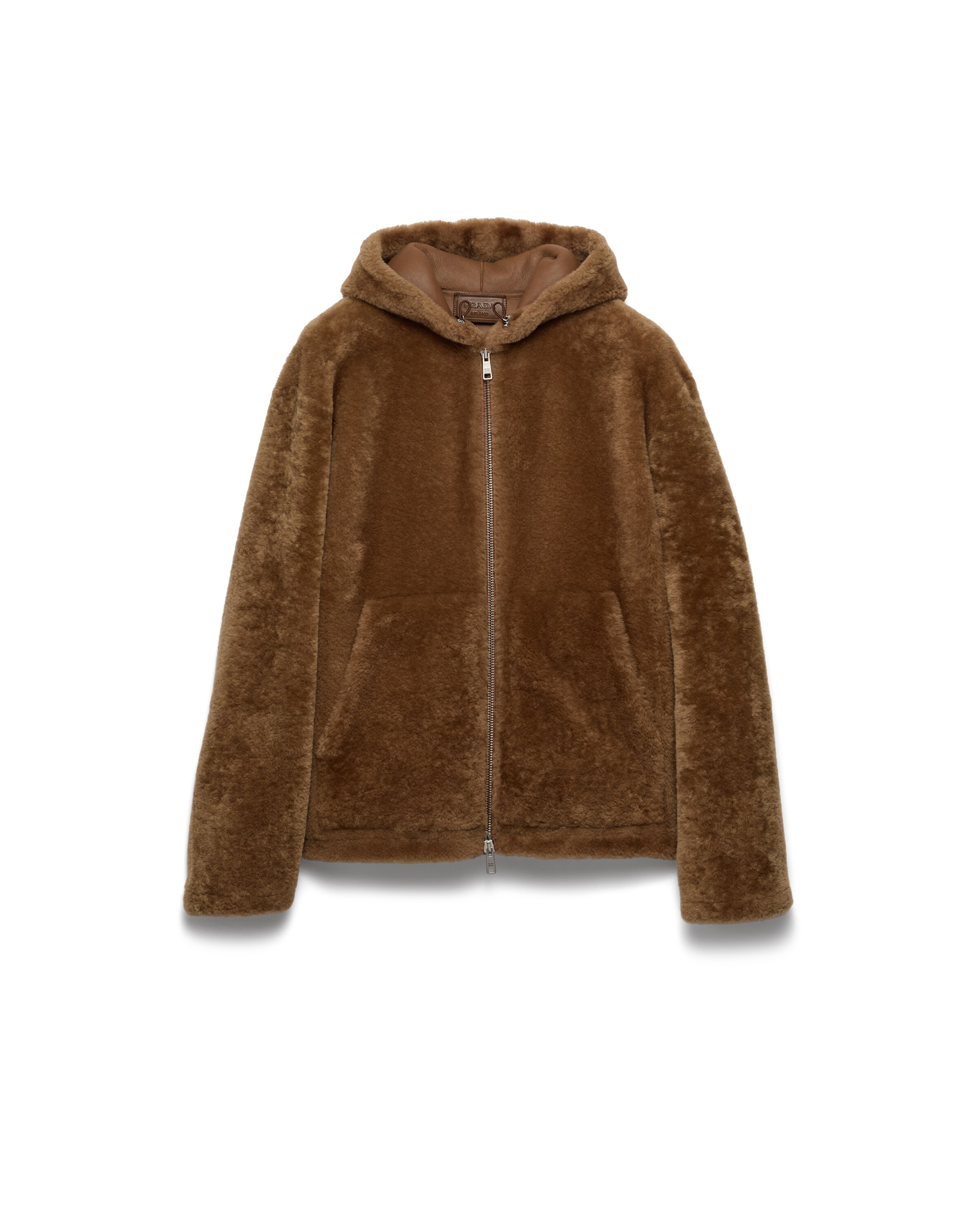 Prada Veste En Peau De Mouton, Homme, Noisette, Taille 48