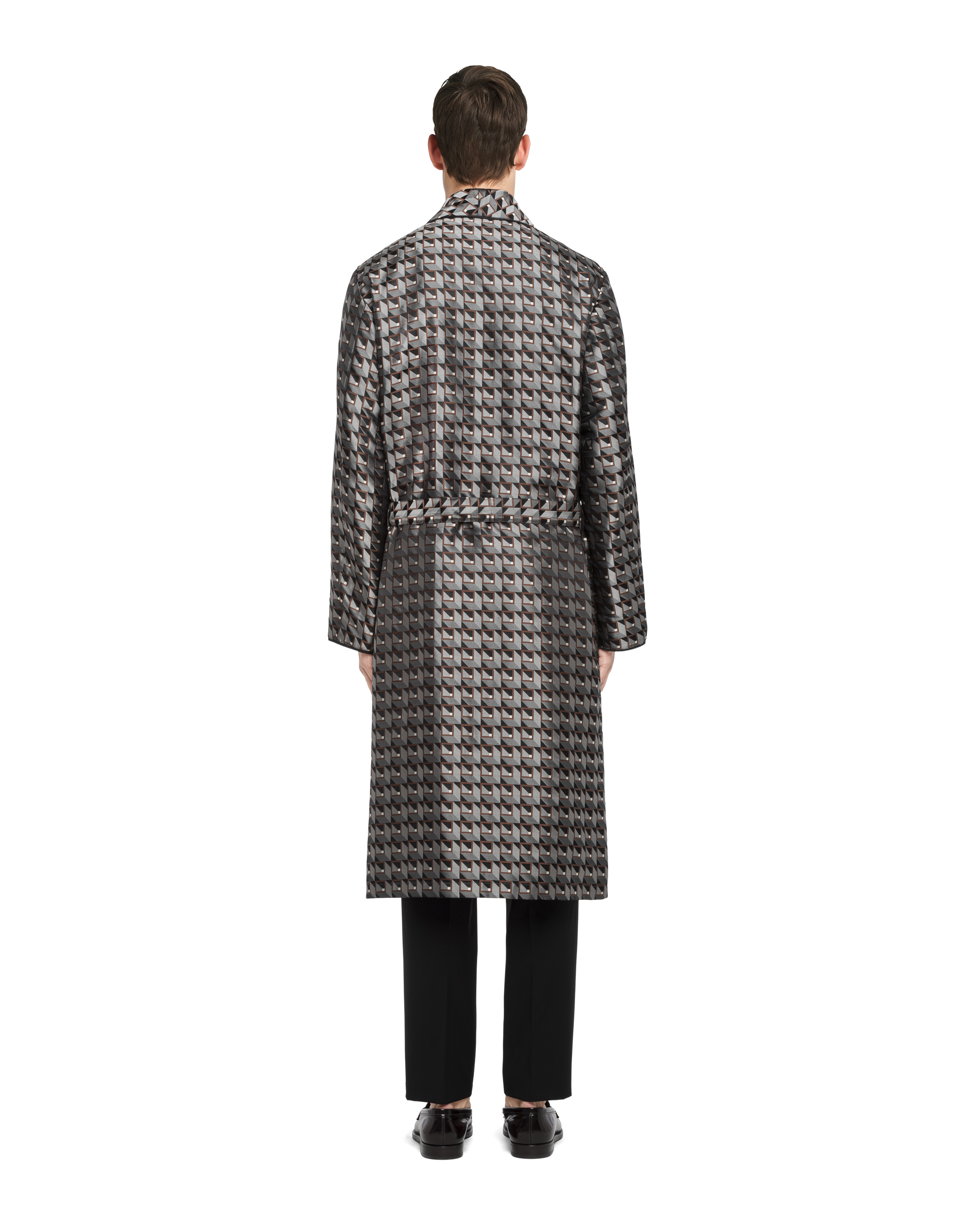 Prada Bademantel aus Seiden\u002DJacquard mit Print 3