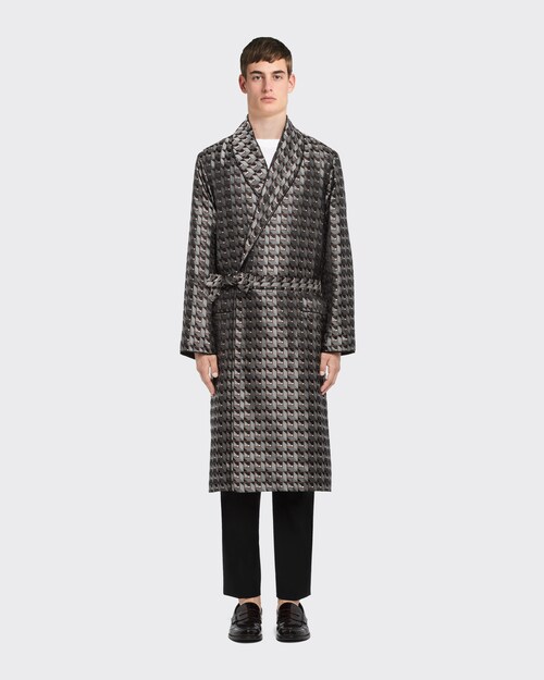 Prada Bademantel aus Seiden\u002DJacquard mit Print 2